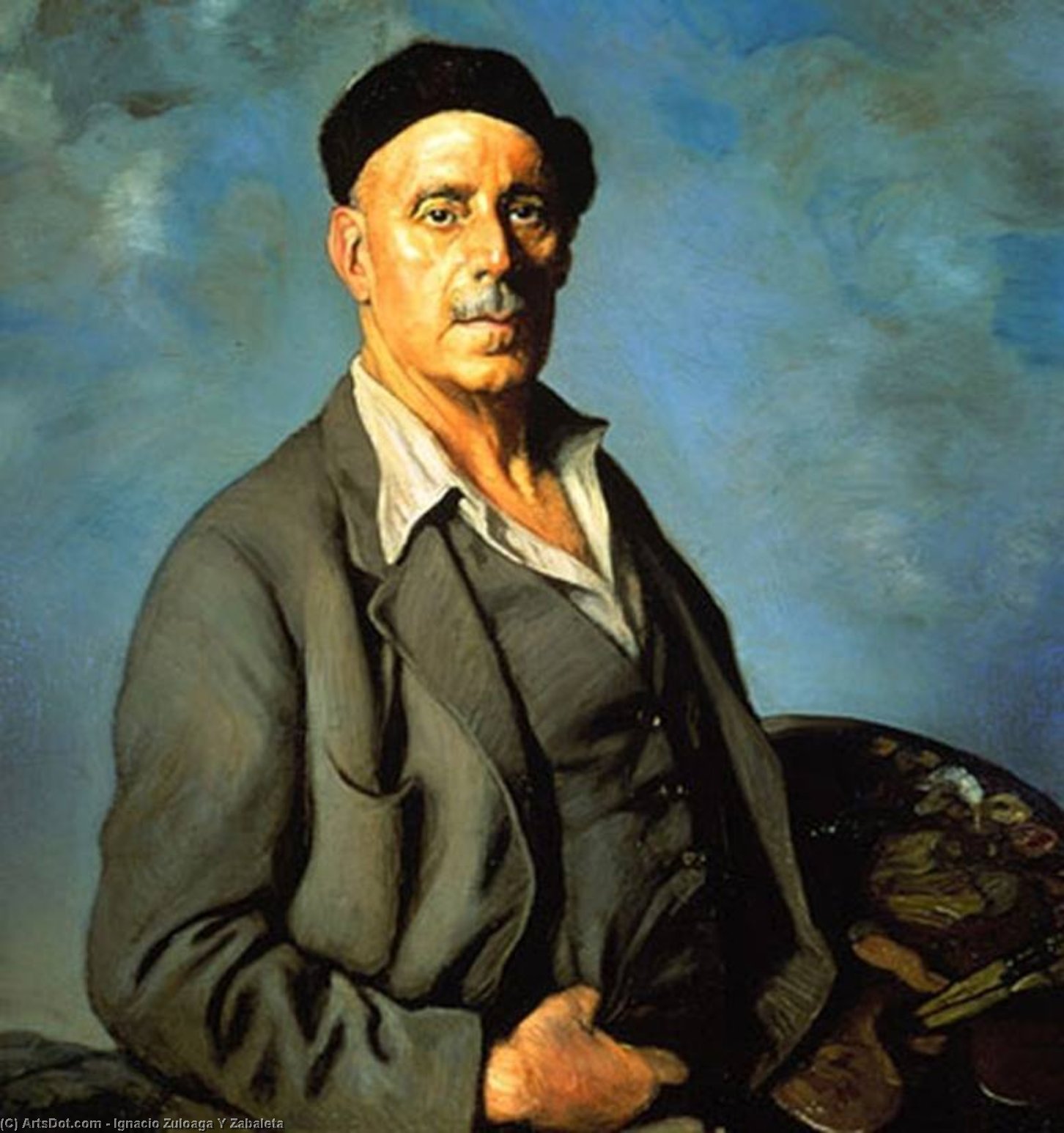 Buy Museum Art Reproductions Self-portrait by Ignacio Zuloaga Y Zabaleta (1870-1945, Spain) | ArtsDot.com