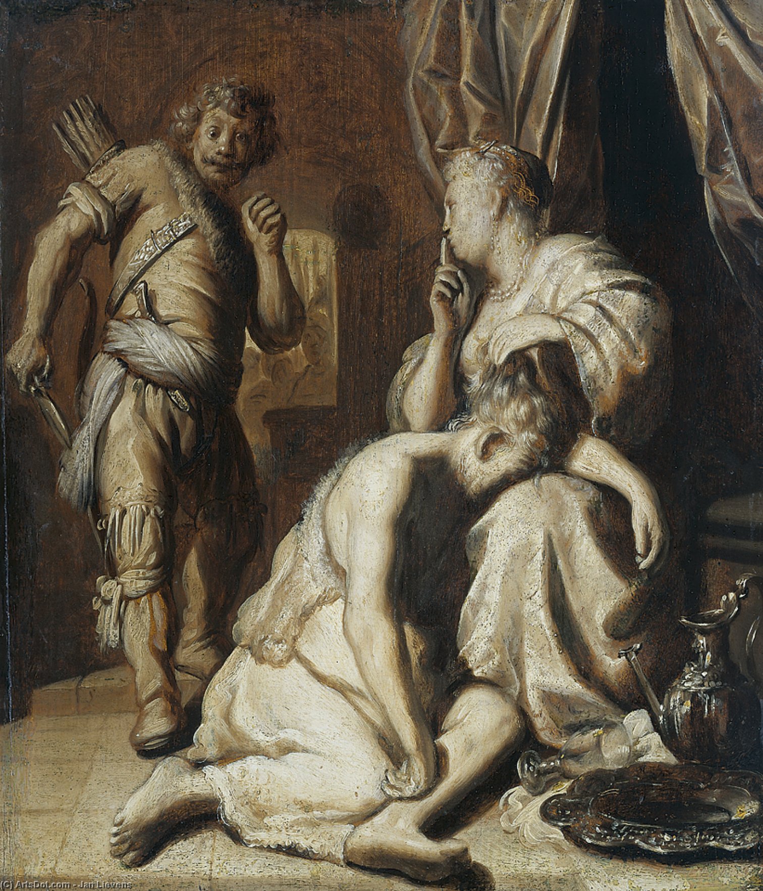 Order Oil Painting Replica Samson and Delilah 1 by Jan Andrea Lievens | ArtsDot.com