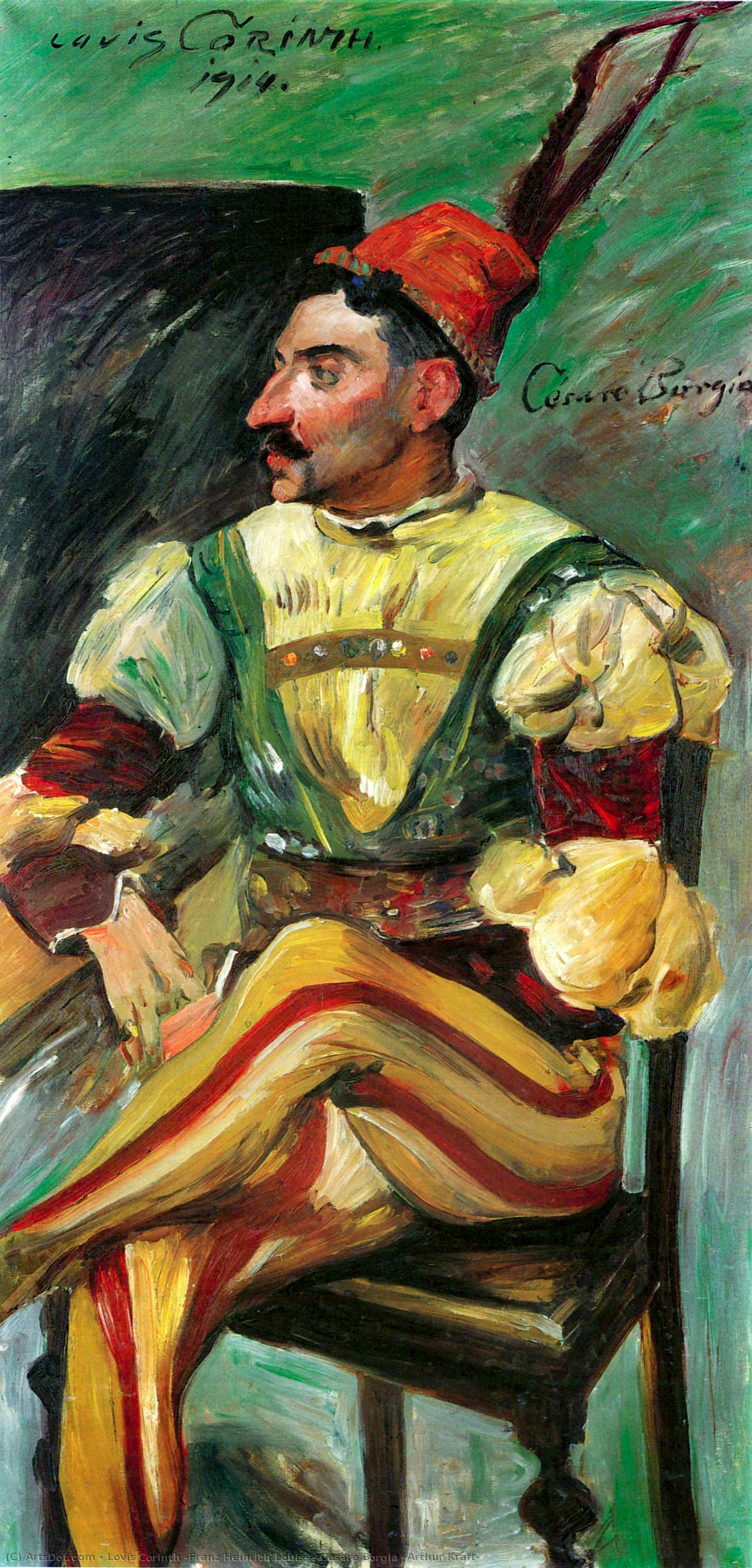 Order Oil Painting Replica Cesare Borgia (Arthur Kraft), 1914 by Lovis Corinth (Franz Heinrich Louis) (1858-1925, Netherlands) | ArtsDot.com