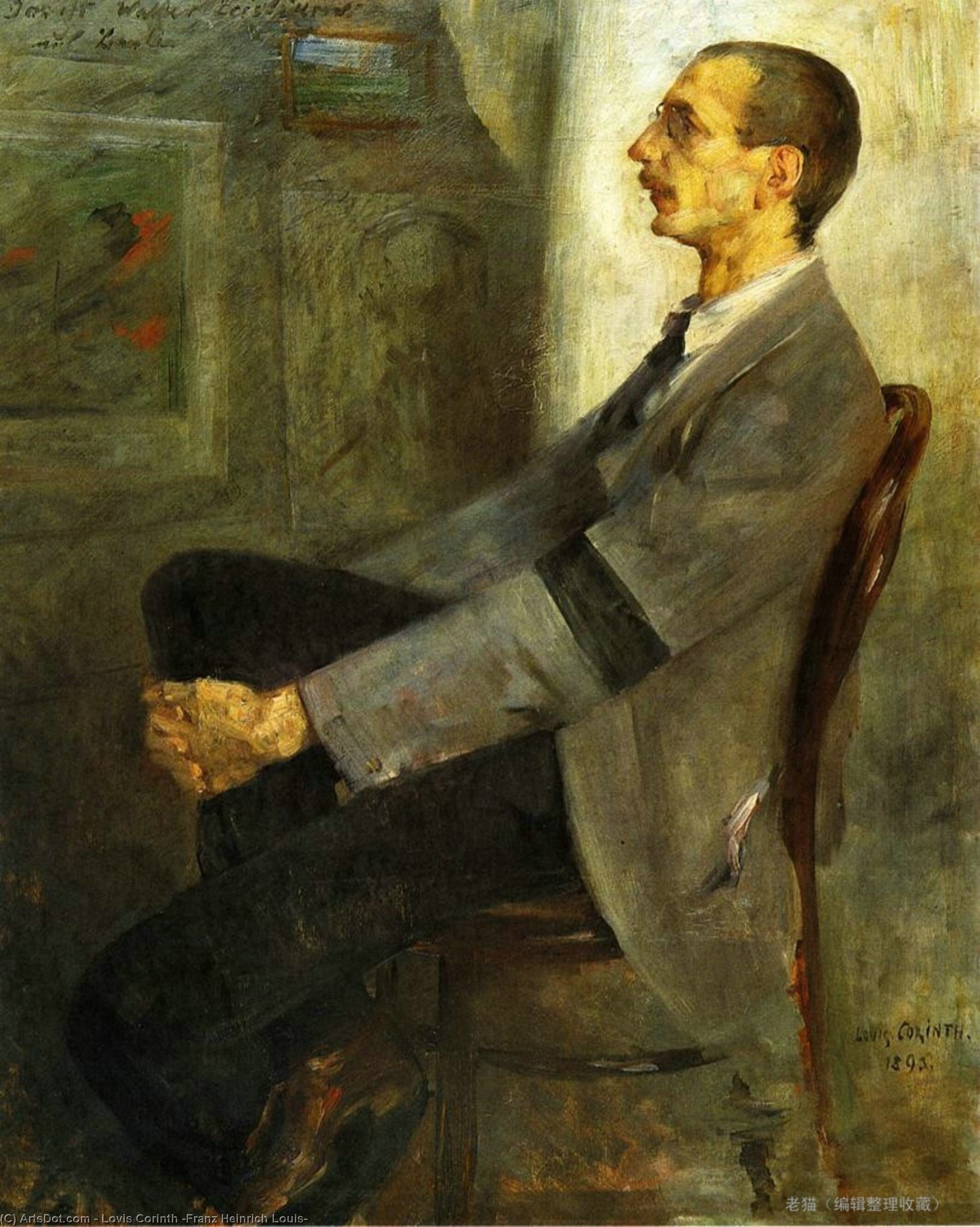 Order Art Reproductions Portrait of the Painter Walter Leistikow, 1900 by Lovis Corinth (Franz Heinrich Louis) (1858-1925, Netherlands) | ArtsDot.com