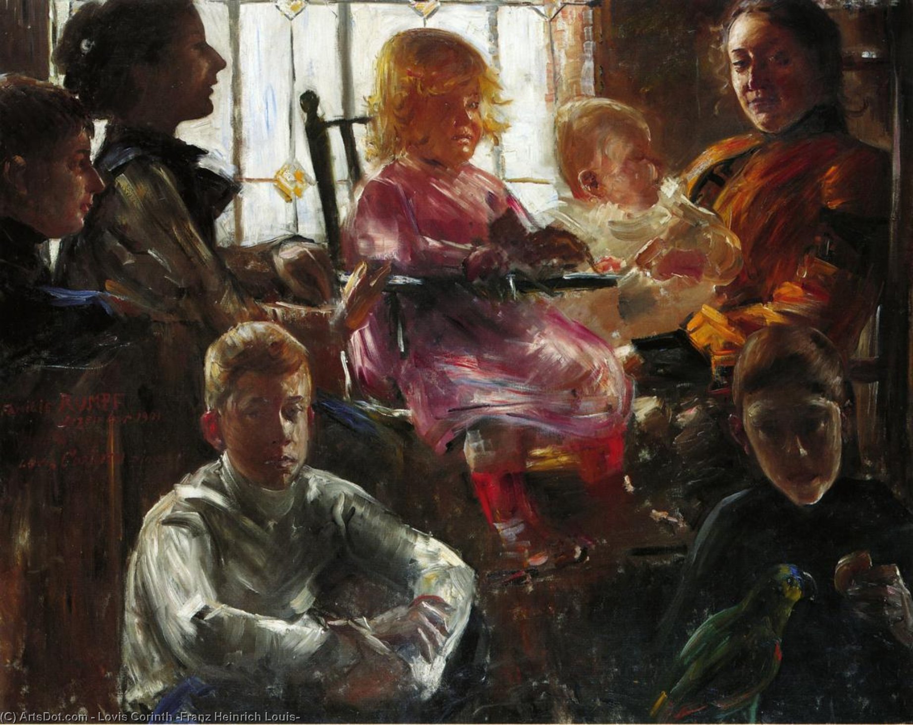 Buy Museum Art Reproductions The Family of the Painter Fritz Rumpf, 1901 by Lovis Corinth (Franz Heinrich Louis) (1858-1925, Netherlands) | ArtsDot.com