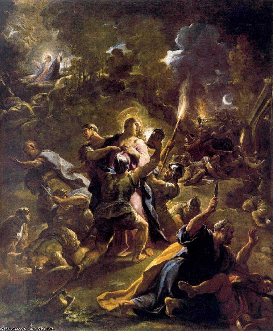 Order Oil Painting Replica Arrest of Christ by Luca Giordano (1634-1705, Italy) | ArtsDot.com