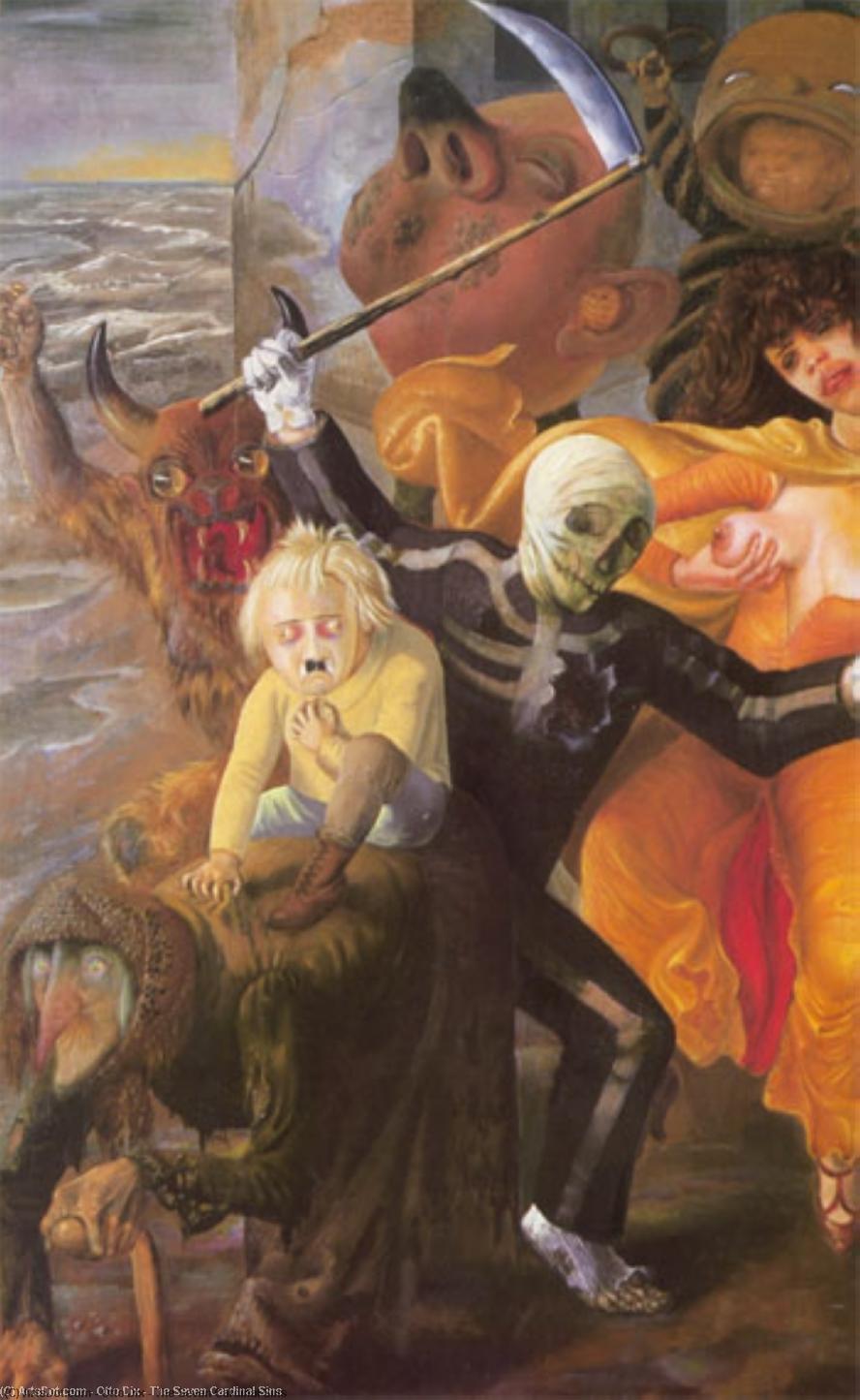 Order Paintings Reproductions The Seven Cardinal Sins by Otto Dix (Inspired By) (1891-1969, Germany) | ArtsDot.com