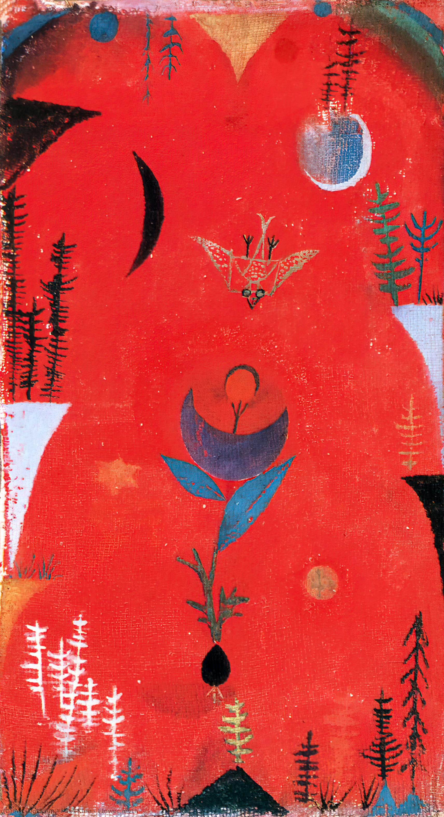 Buy Museum Art Reproductions Flower myth, 1918 by Paul Klee (1879-1940, Switzerland) | ArtsDot.com