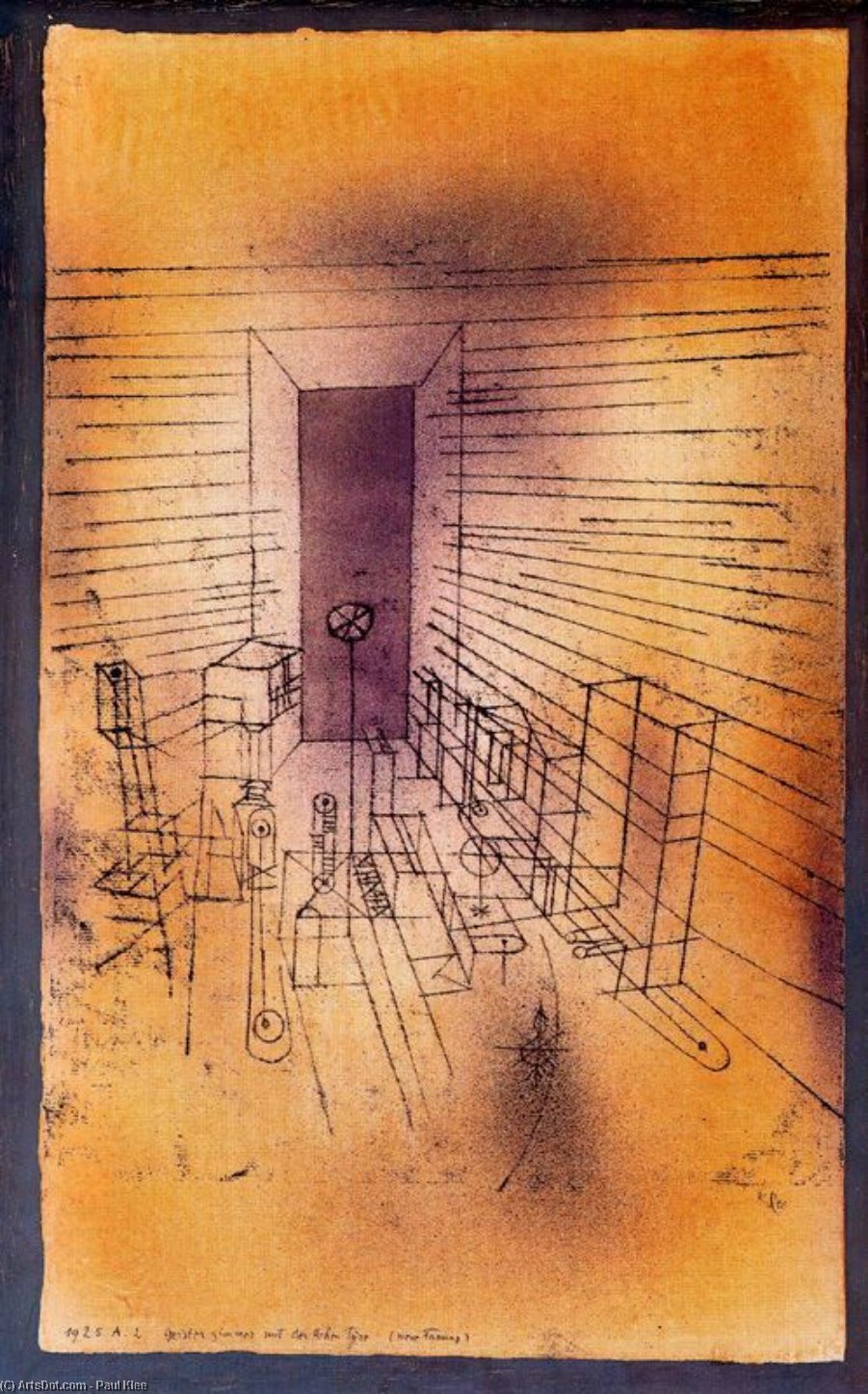 Order Artwork Replica Ghost Room with large doors by Paul Klee (1879-1940, Switzerland) | ArtsDot.com