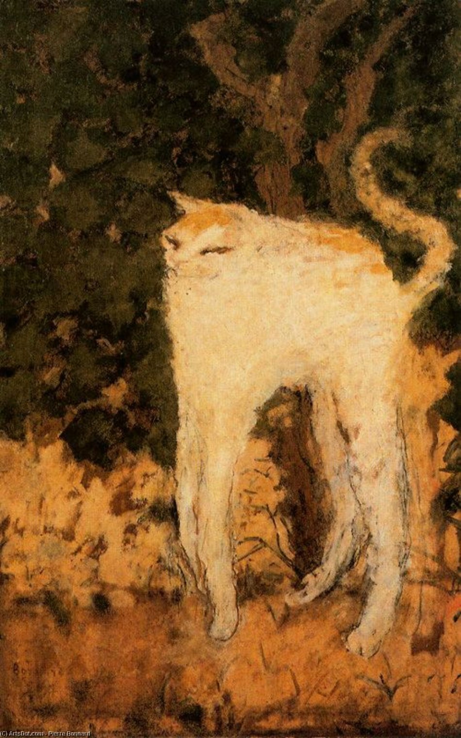 Order Artwork Replica The White Cat, 1894 by Pierre Bonnard (1867-1947, France) | ArtsDot.com