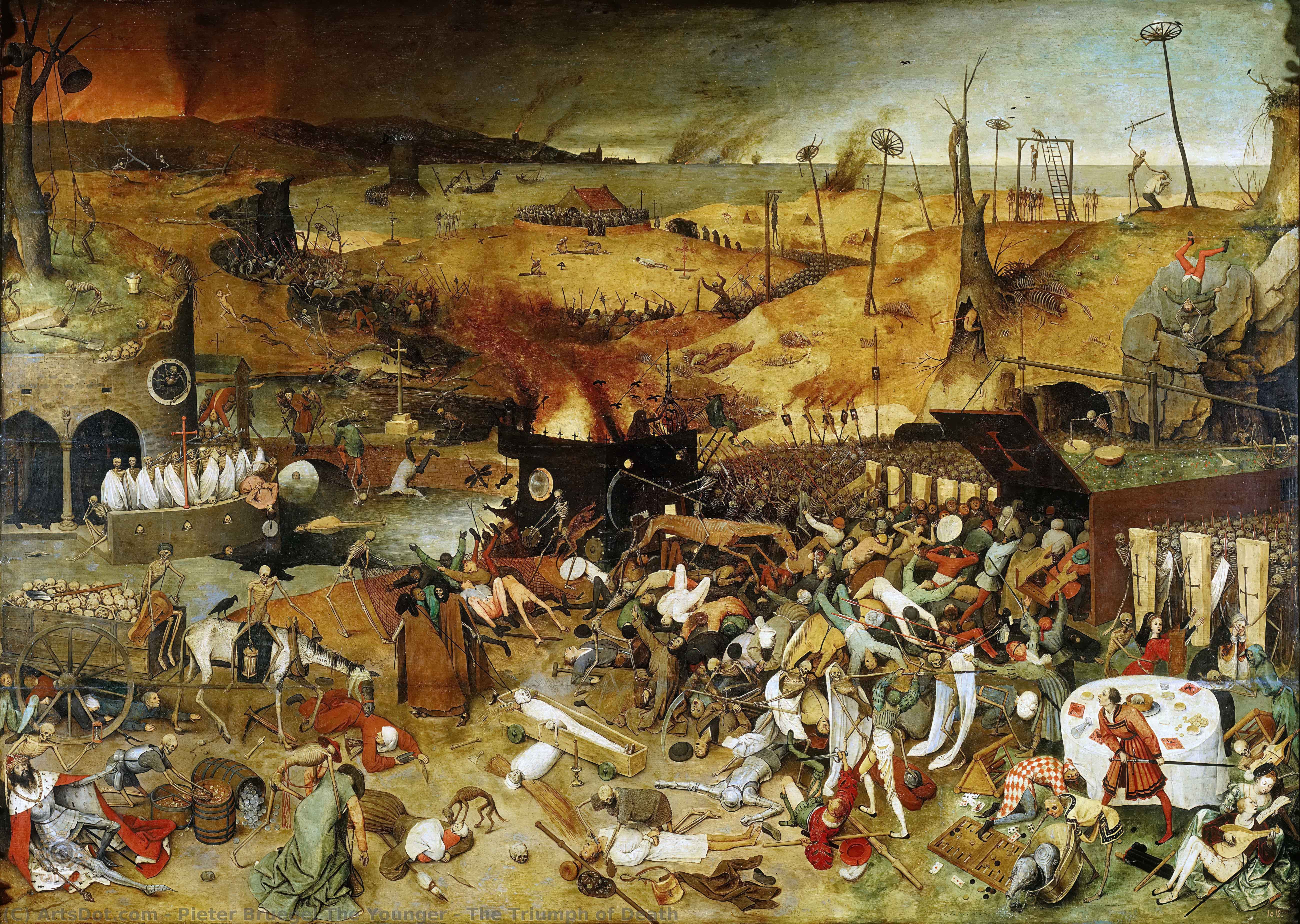 Order Paintings Reproductions The Triumph of Death, 1629 by Pieter Bruegel The Younger (1525-1569, Belgium) | ArtsDot.com