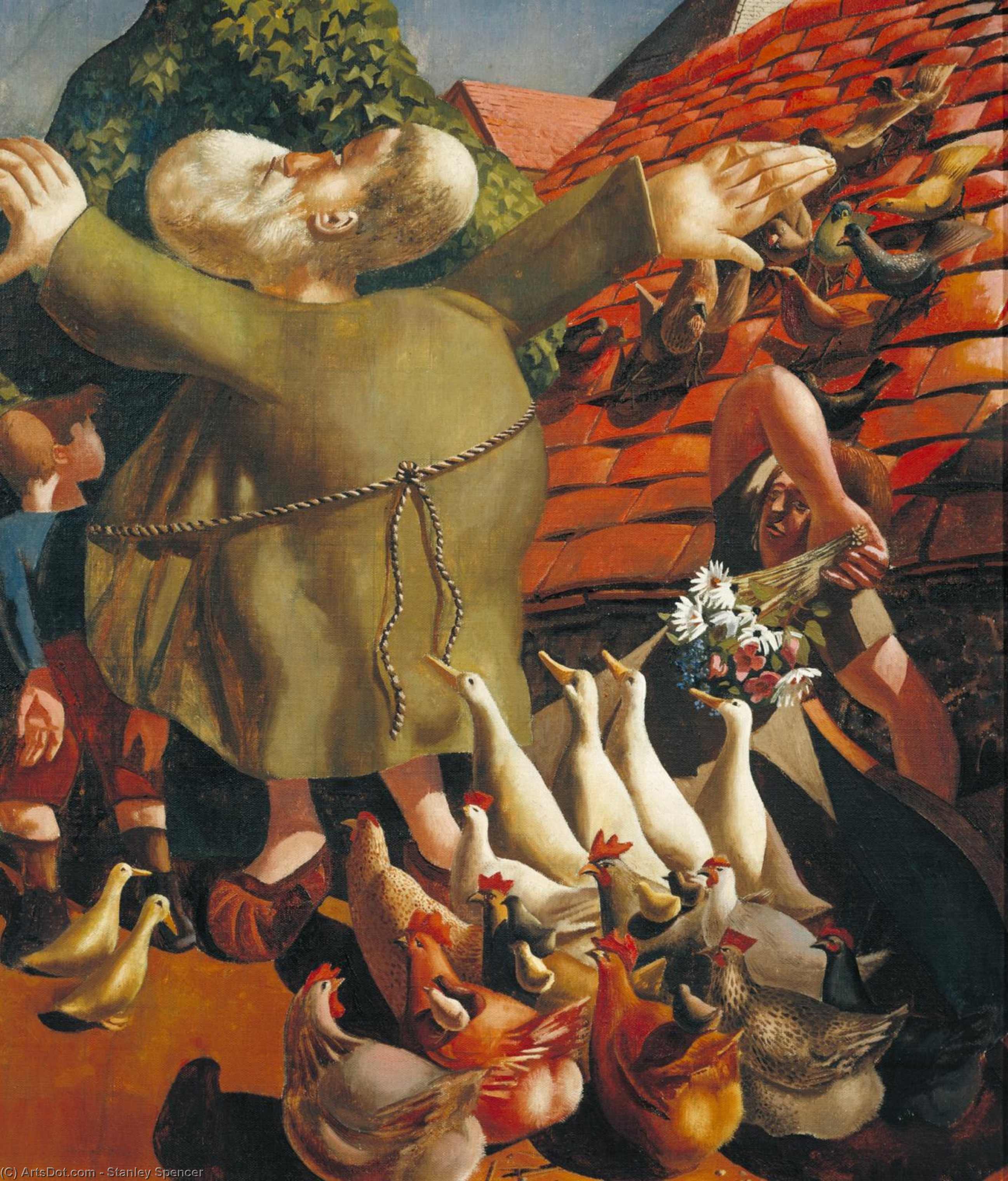 Saint Francis and the Birds by Stanley Spencer Stanley Spencer | ArtsDot.com