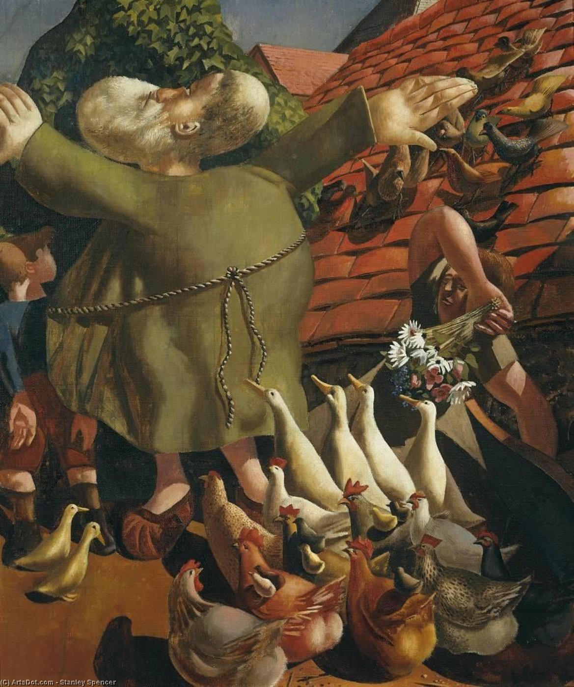 St Francis and the Birds by Stanley Spencer Stanley Spencer | ArtsDot.com