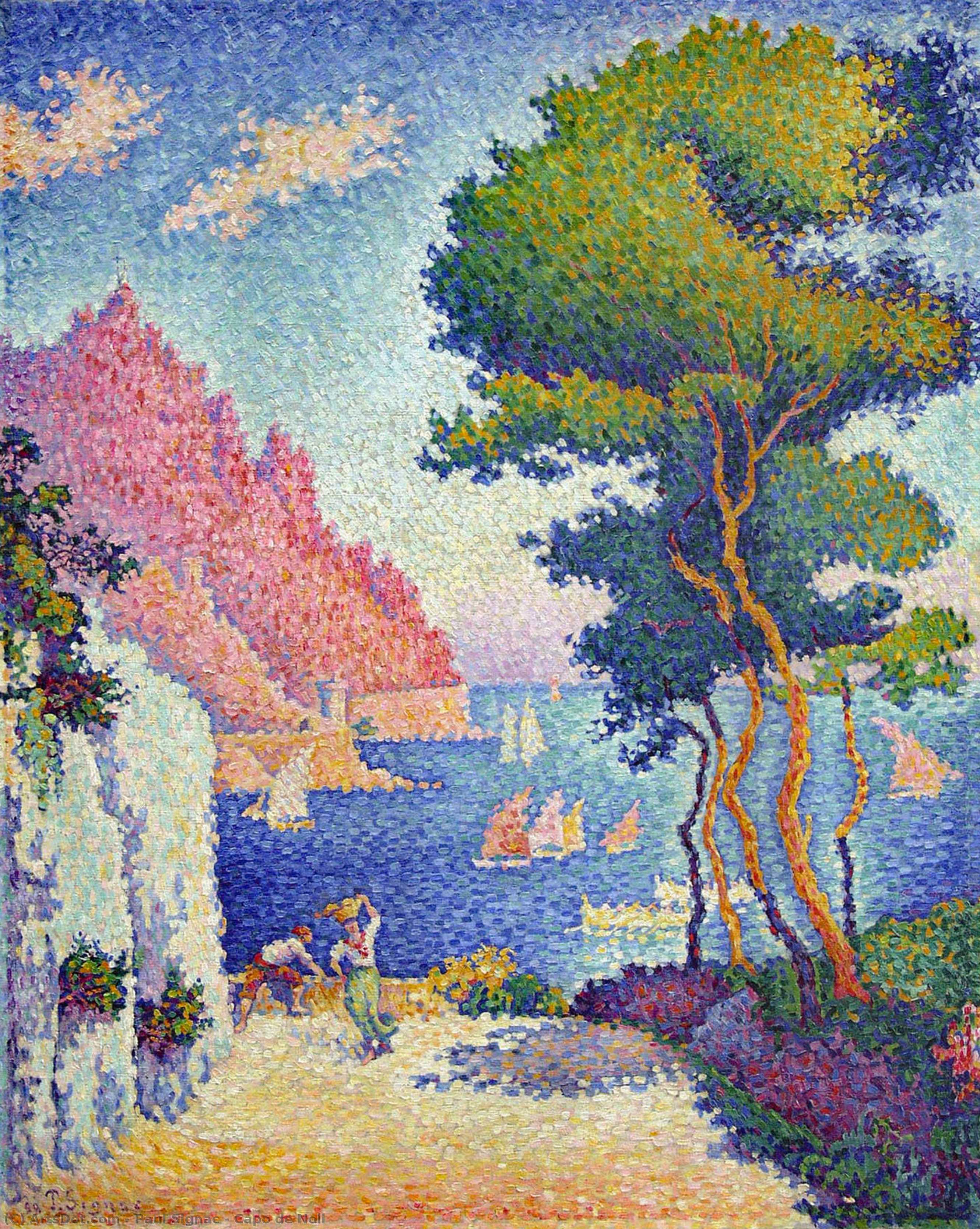 Order Paintings Reproductions Capo de Noli, 1898 by Paul Signac (1863-1935, France) | ArtsDot.com