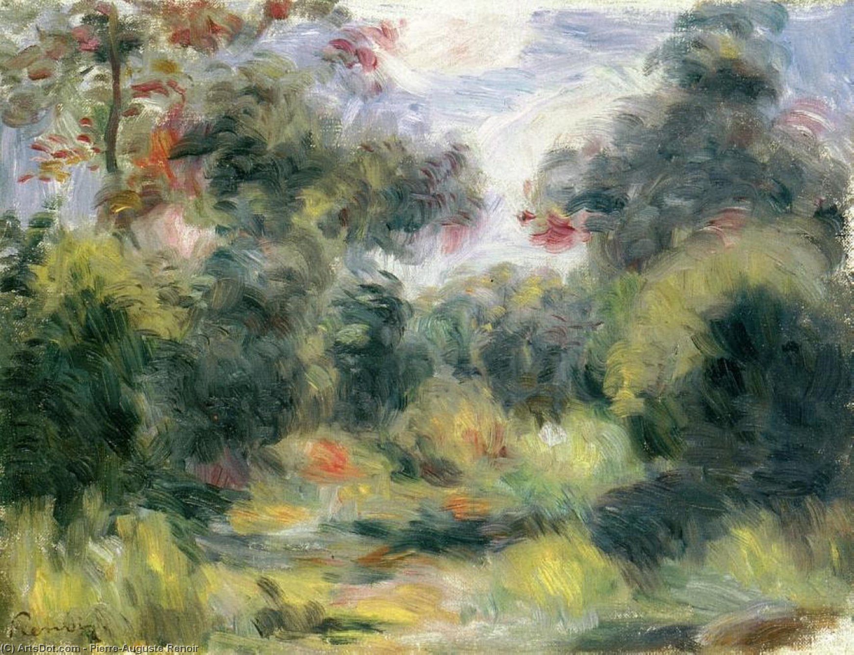 Order Artwork Replica Clearing by Pierre-Auguste Renoir (1841-1919, France) | ArtsDot.com