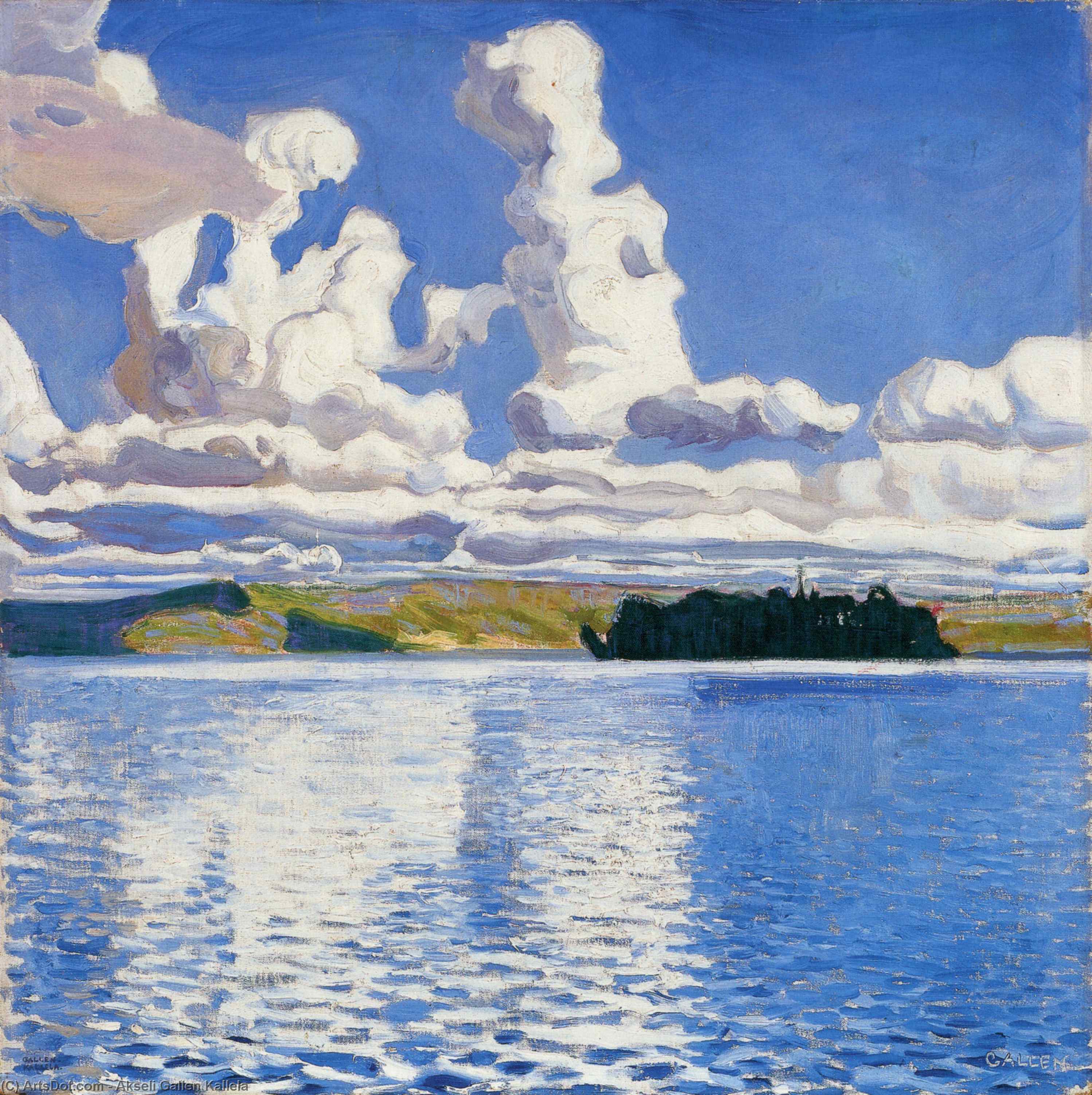Buy Museum Art Reproductions Cloud Towers, 1904 by Akseli Gallen Kallela (1865-1931, Finland) | ArtsDot.com