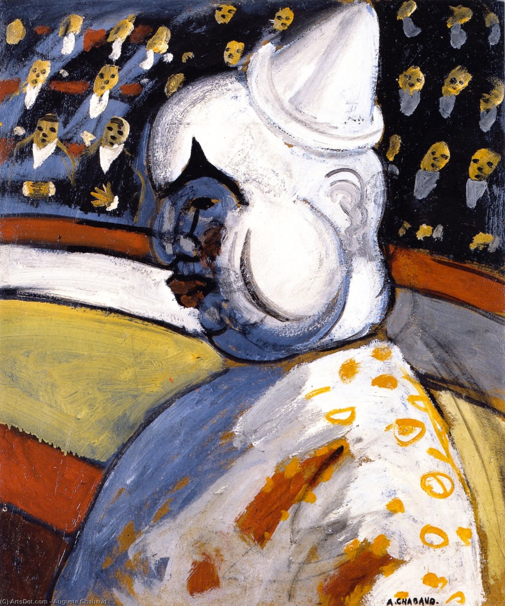 Buy Museum Art Reproductions The Clown, 1907 by Auguste Chabaud (Inspired By) (1882-1955, France) | ArtsDot.com