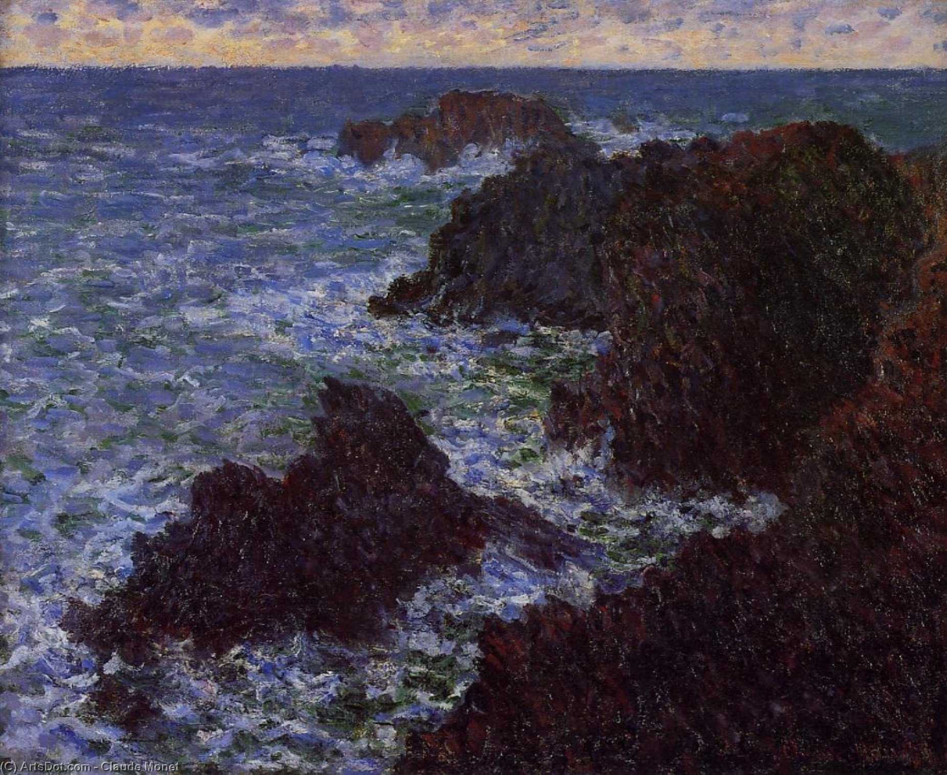 Order Oil Painting Replica The Cote Sauvate, 1896 by Claude Monet (1840-1926, France) | ArtsDot.com