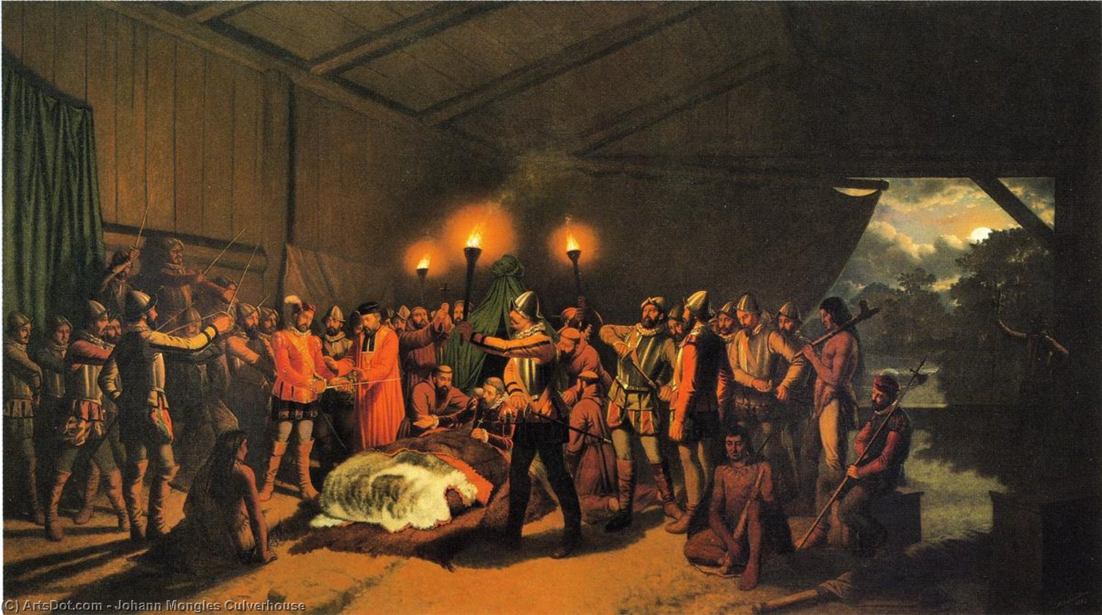 Buy Museum Art Reproductions The Death of Desoto, 1873 by Johann Mongels Culverhouse | ArtsDot.com