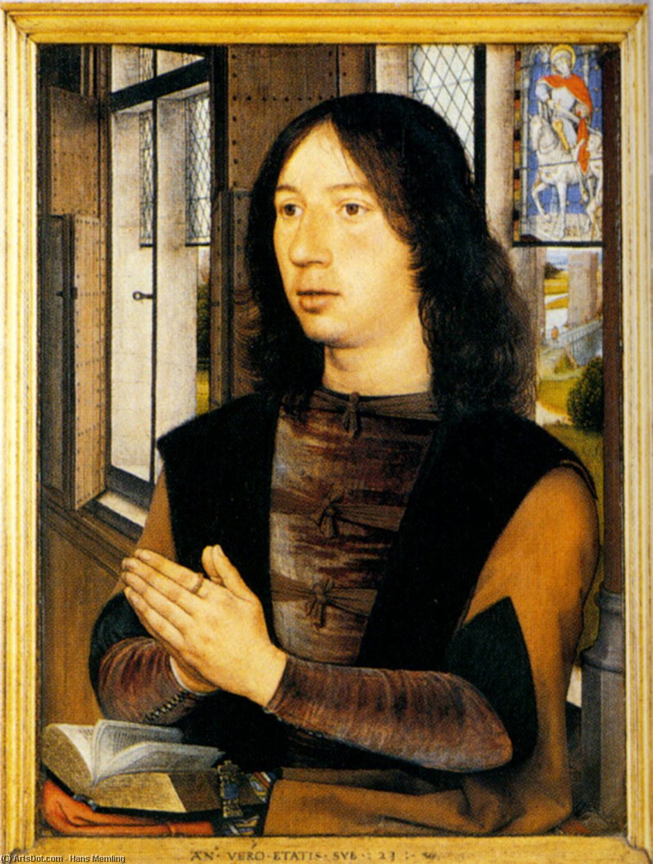 Order Oil Painting Replica Diptych Of Martin Van Nieuwenhove, 1487 by Hans Memling (1430-1494, Germany) | ArtsDot.com