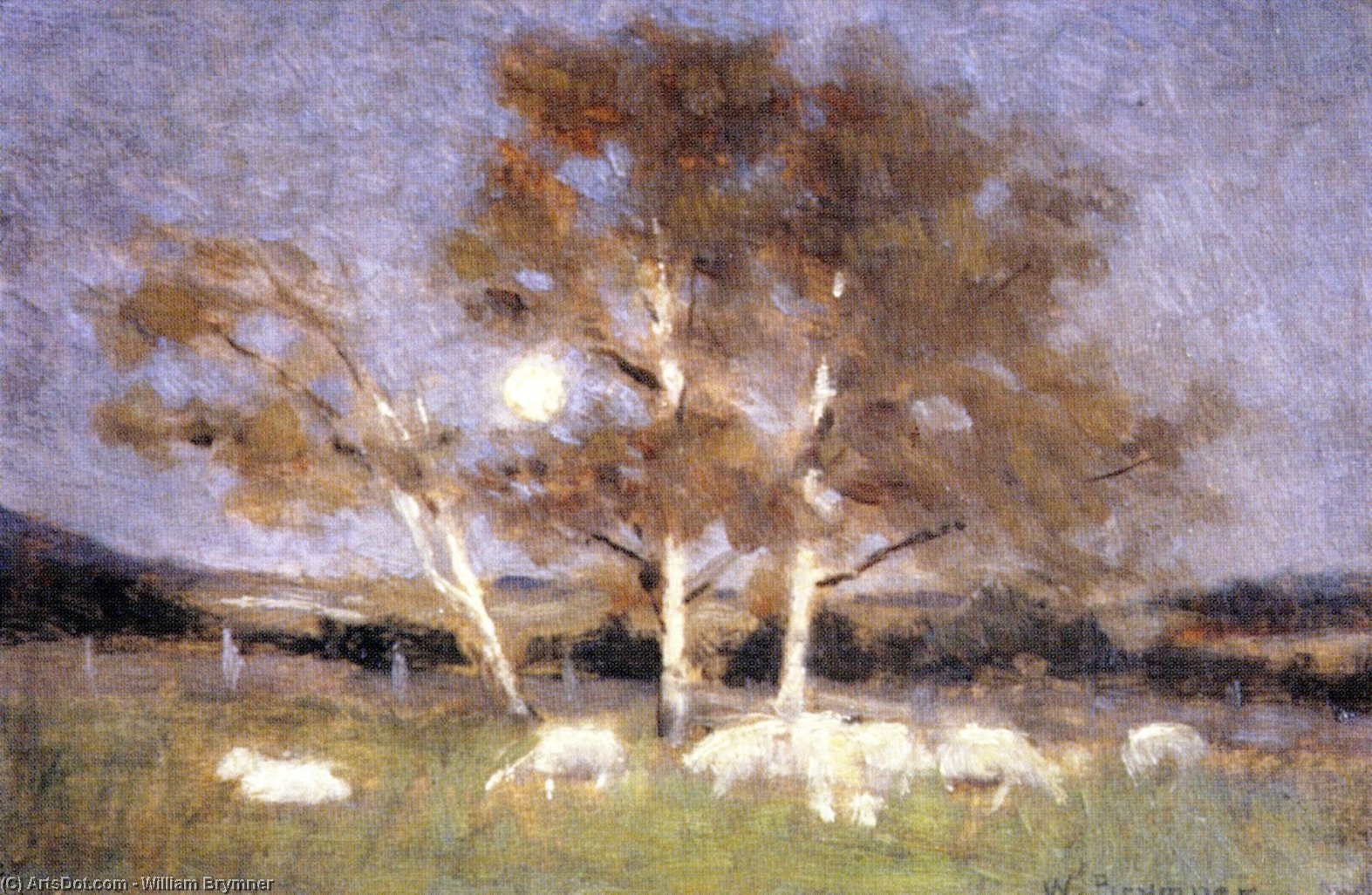 Comprar Reproducciones De Arte Del Museo Salida de la luna temprano en septiembre (sketch), 1896 de William Brymner (1855-1925, Scotland) | ArtsDot.com