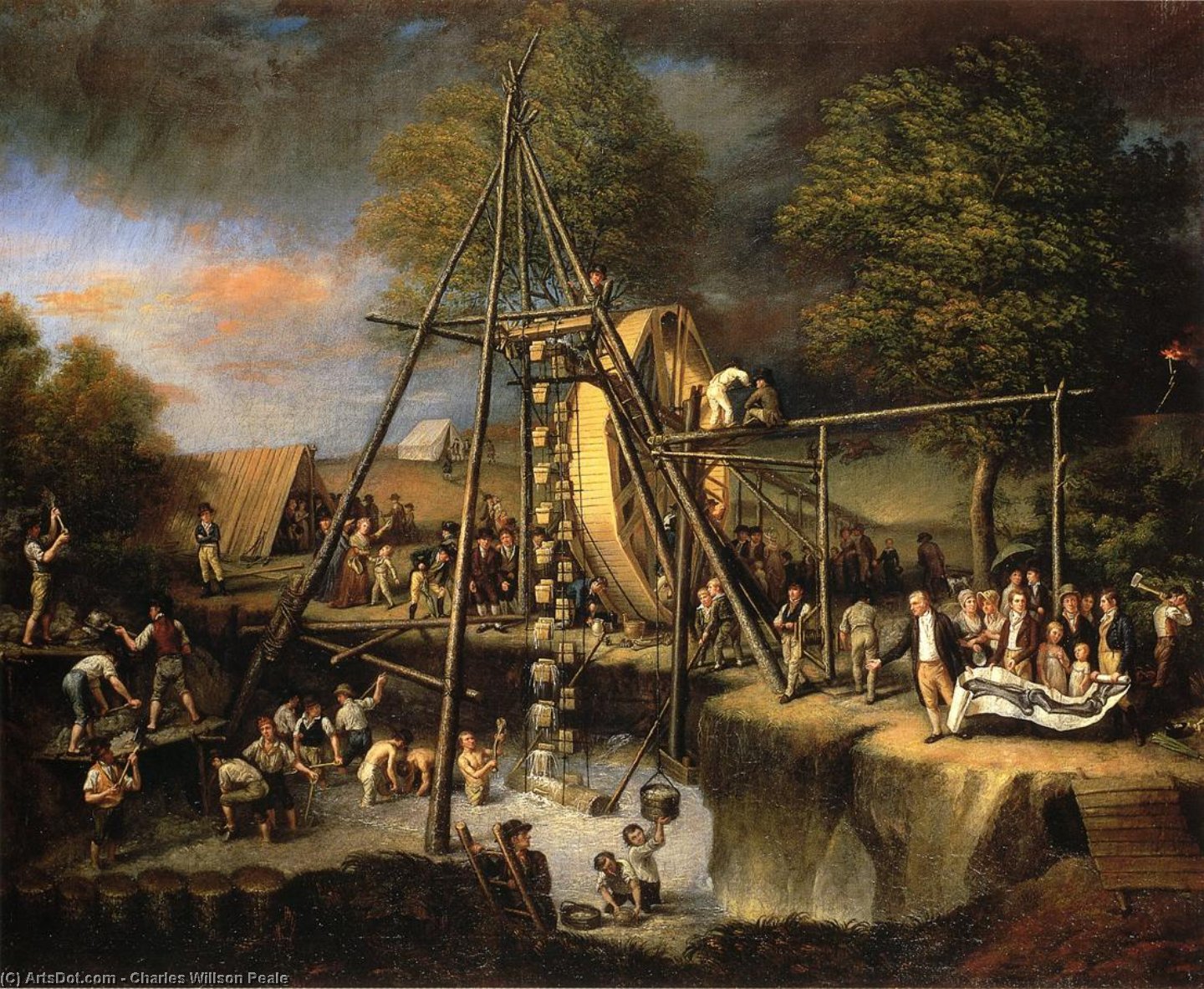 Order Artwork Replica Exhumation of the Mastadon, 1805 by Charles Willson Peale (1741-1827, United Kingdom) | ArtsDot.com