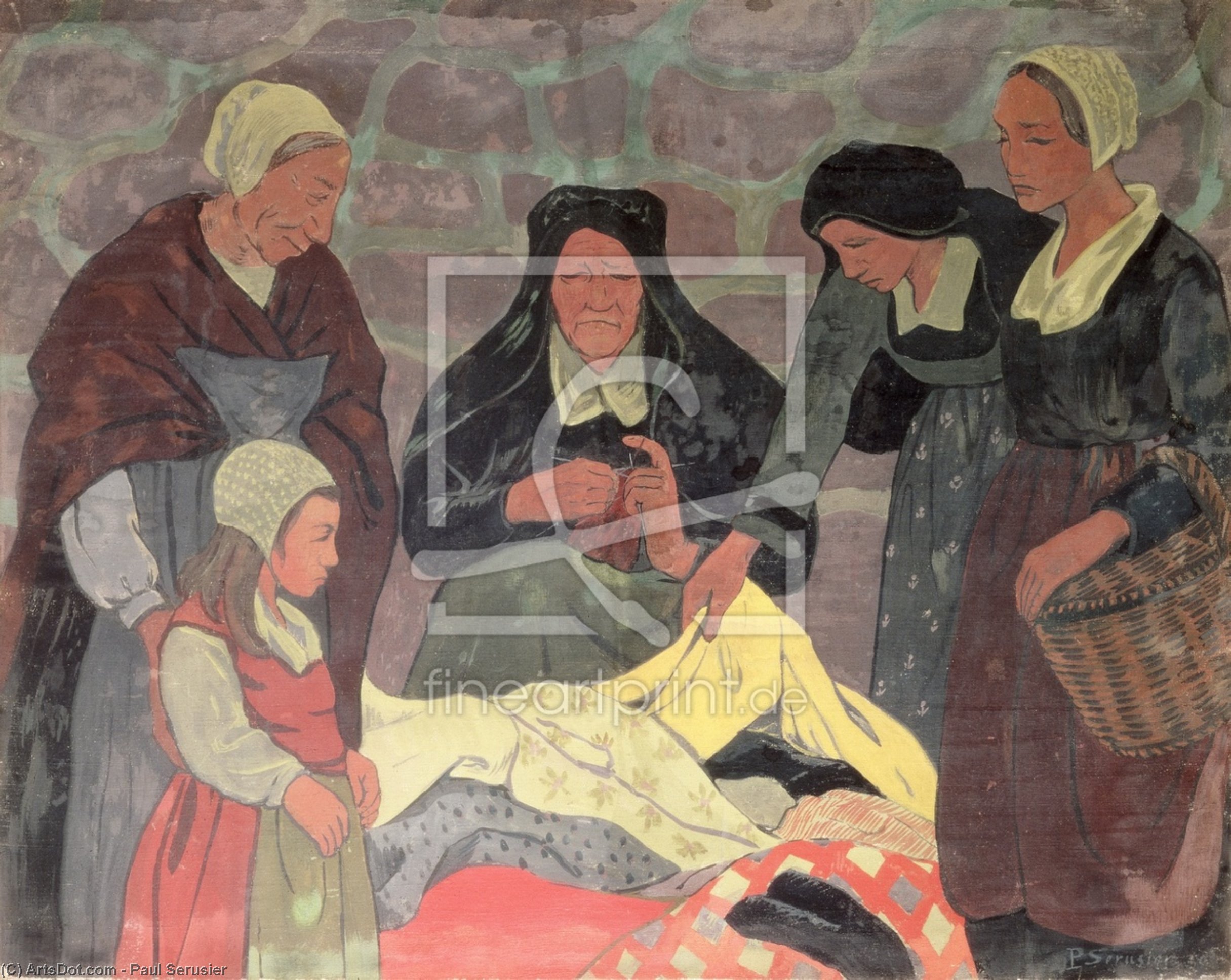 Compra Riproduzioni D'arte Del Museo Il venditore di tessuto, 1898 di Paul Serusier (1864-1927, France) | ArtsDot.com