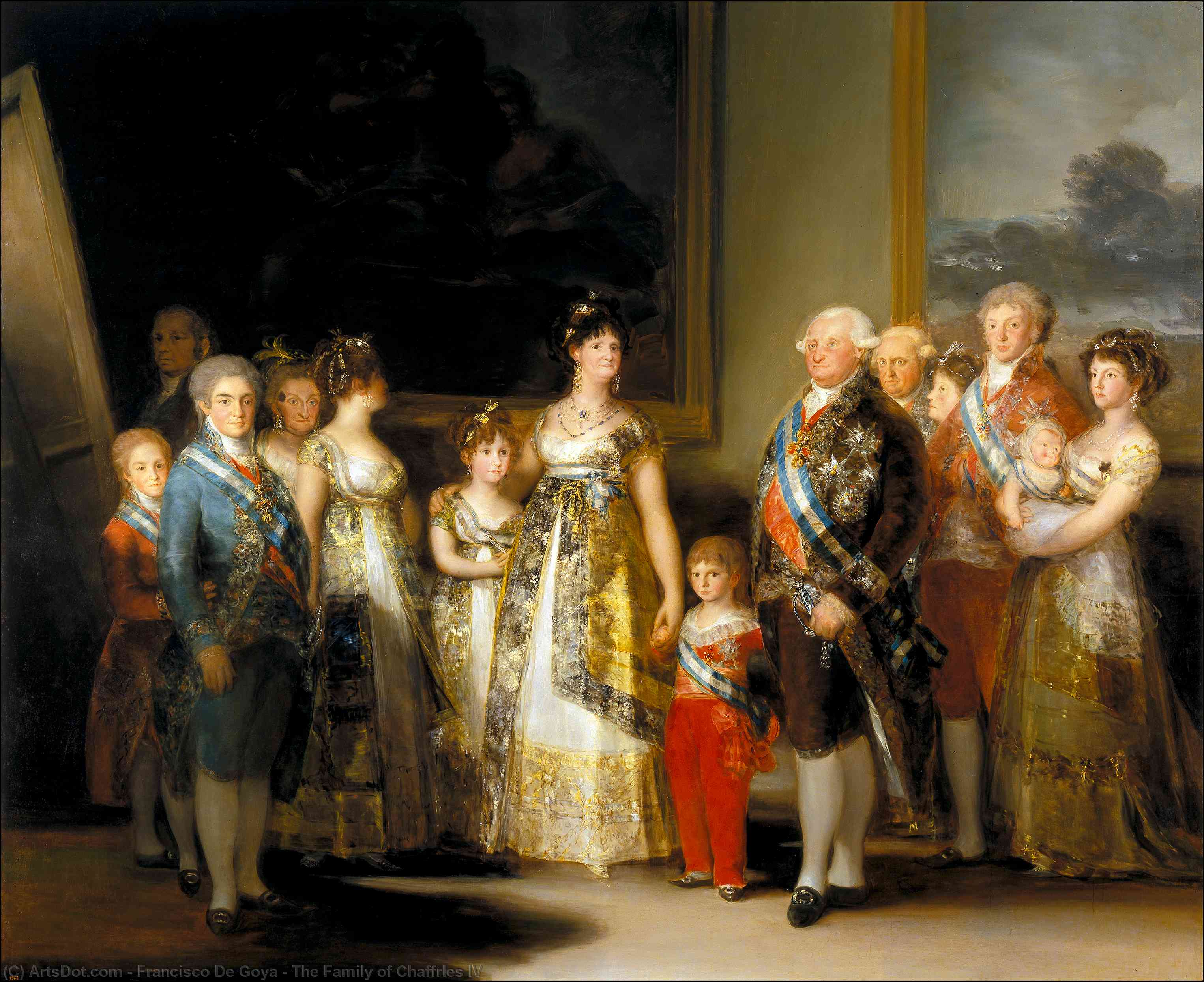Order Artwork Replica The Family of Chaffrles IV, 1800 by Francisco De Goya (1746-1828, Spain) | ArtsDot.com