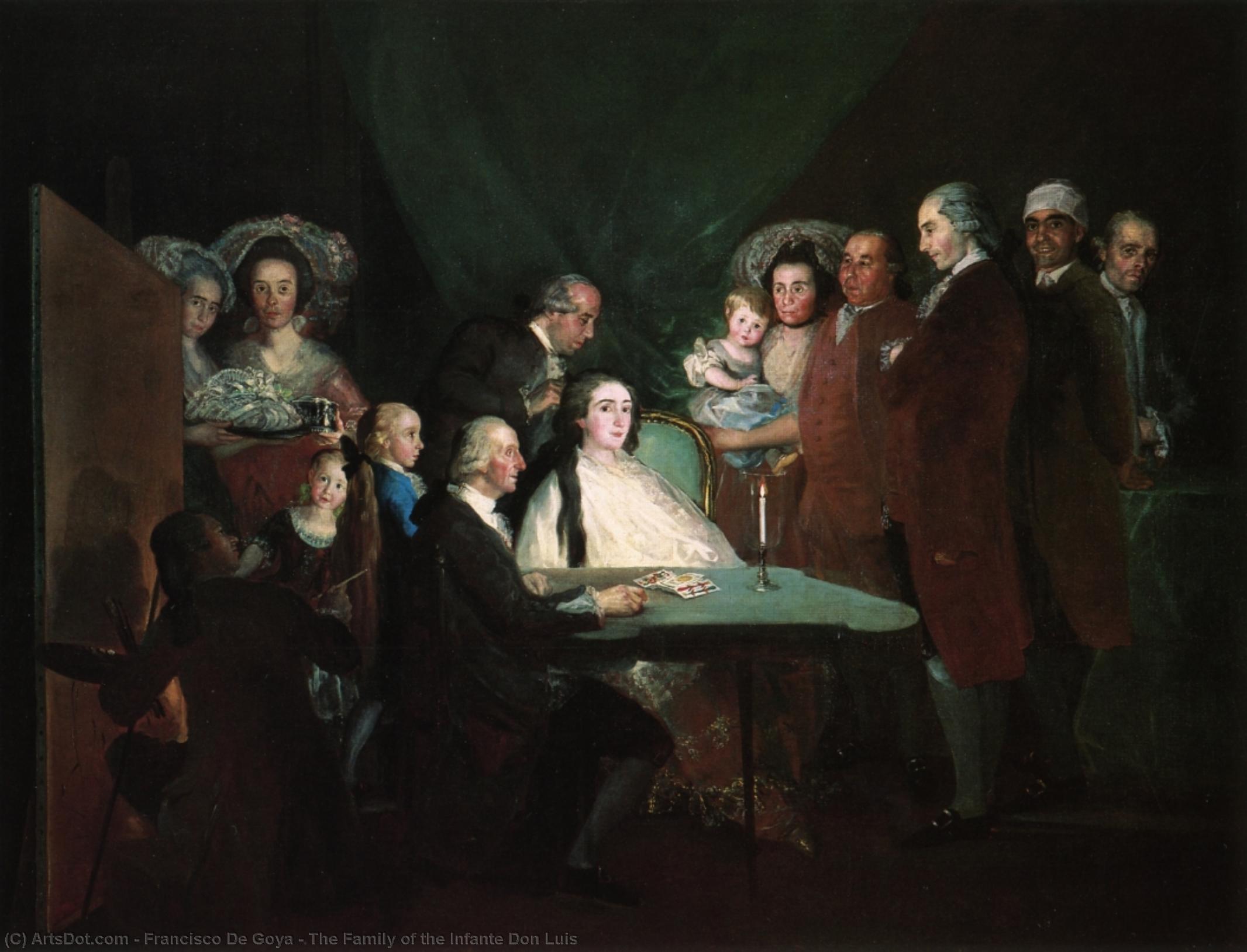 Buy Museum Art Reproductions The Family of the Infante Don Luis, 1784 by Francisco De Goya (1746-1828, Spain) | ArtsDot.com
