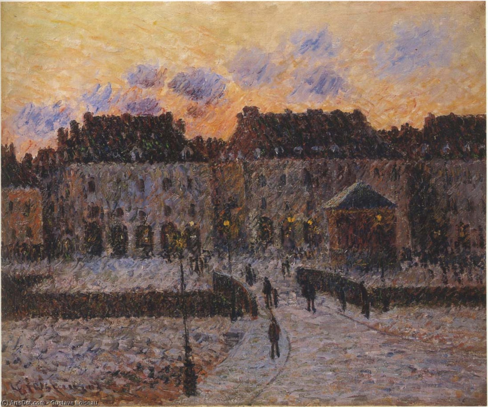 Buy Museum Art Reproductions Fish market at the Port of Dieppe, 1903 by Gustave Loiseau (1865-1935, France) | ArtsDot.com