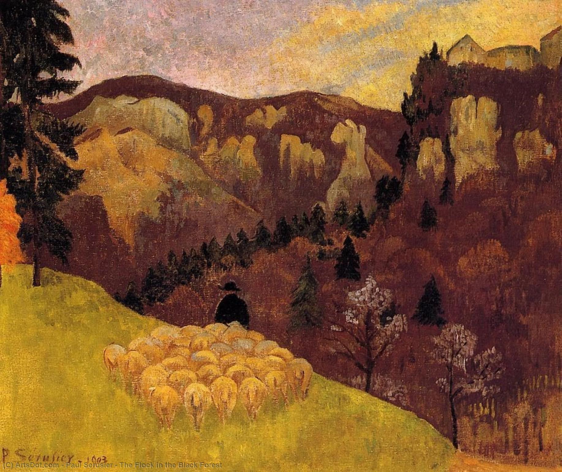 Buy Museum Art Reproductions The Flock in the Black Forest, 1903 by Paul Serusier (1864-1927, France) | ArtsDot.com