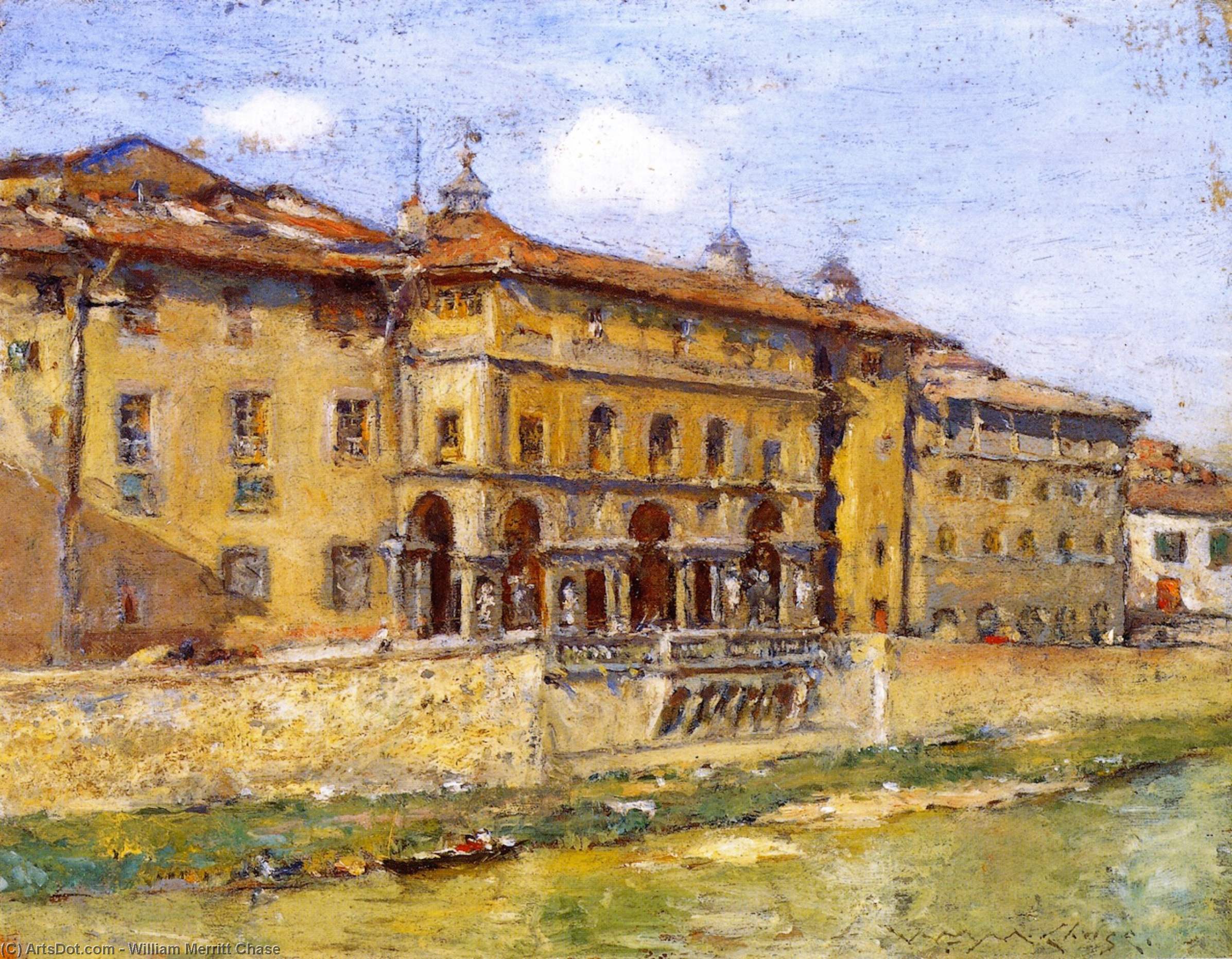 Order Oil Painting Replica Florence, 1907 by William Merritt Chase (1849-1916, United States) | ArtsDot.com
