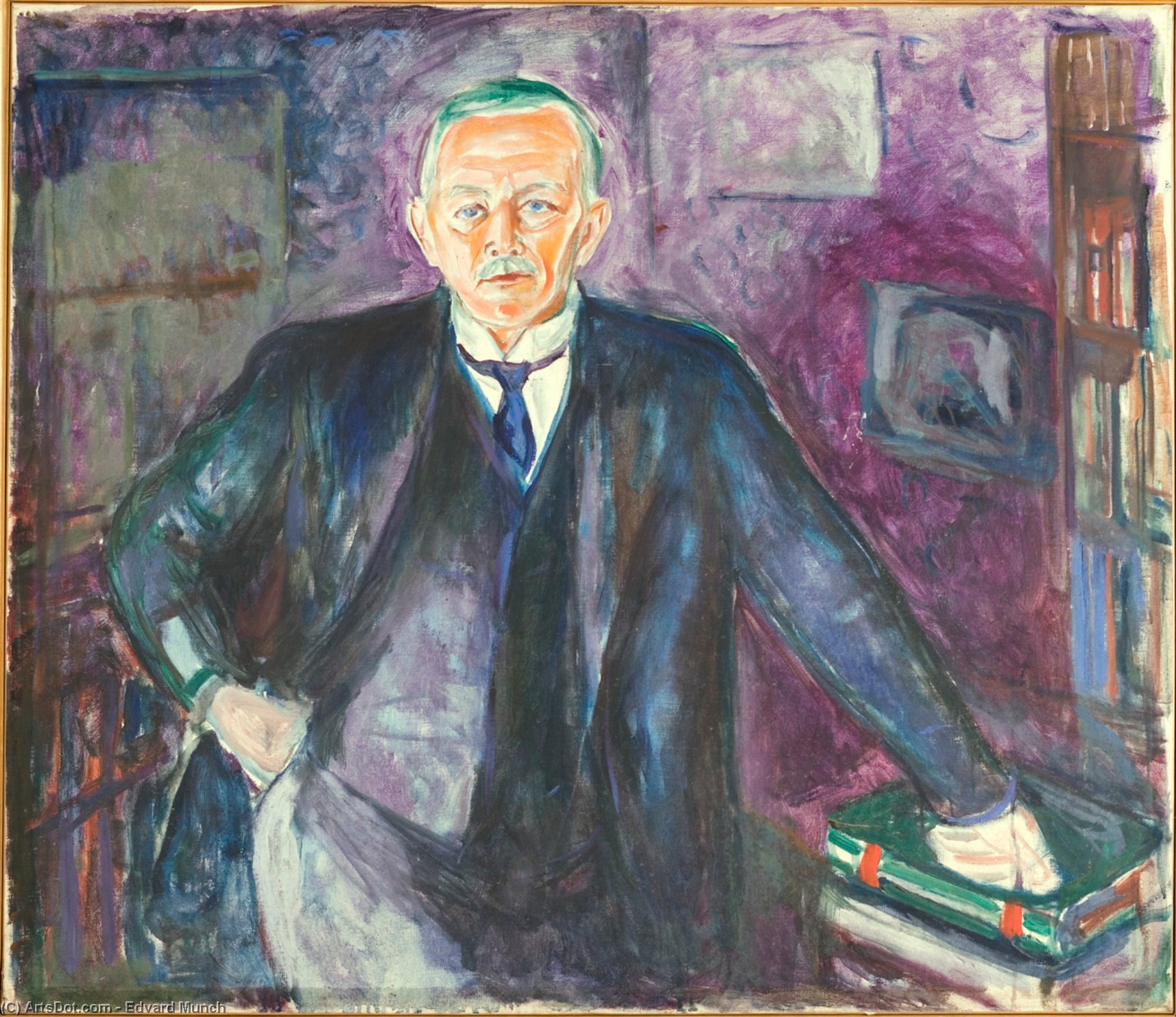Buy Museum Art Reproductions Fredrik Stang by Edvard Munch (1863-1944, Sweden) | ArtsDot.com