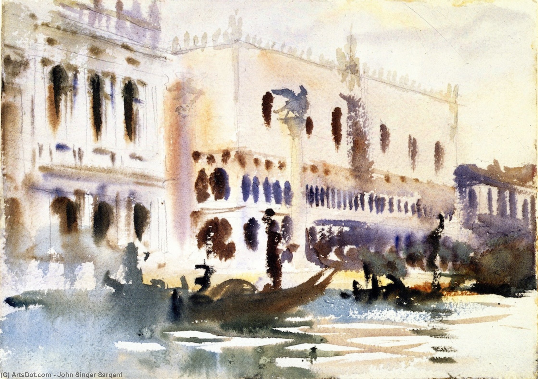 Order Artwork Replica From the Gondola, 1903 by John Singer Sargent (1856-1925, Italy) | ArtsDot.com