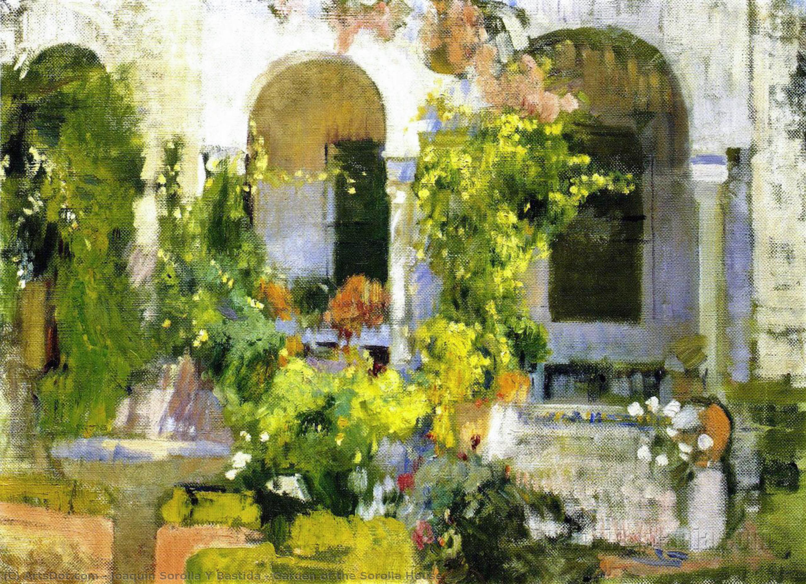 Buy Museum Art Reproductions Garden of the Sorolla House, 1919 by Joaquin Sorolla Y Bastida (1863-1923, Spain) | ArtsDot.com