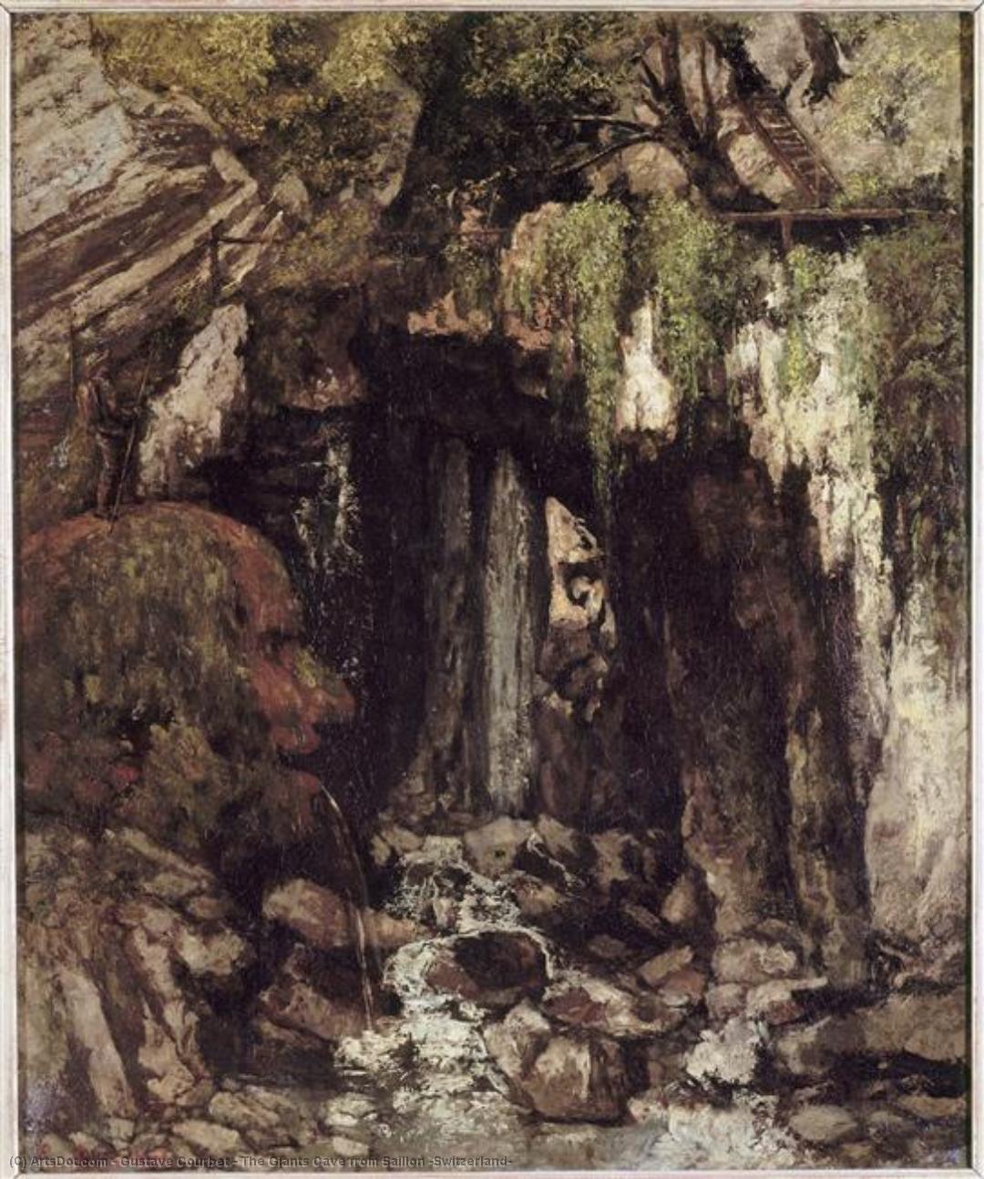 Order Paintings Reproductions The Giants Cave from Saillon (Switzerland), 1873 by Gustave Courbet (1819-1877, France) | ArtsDot.com