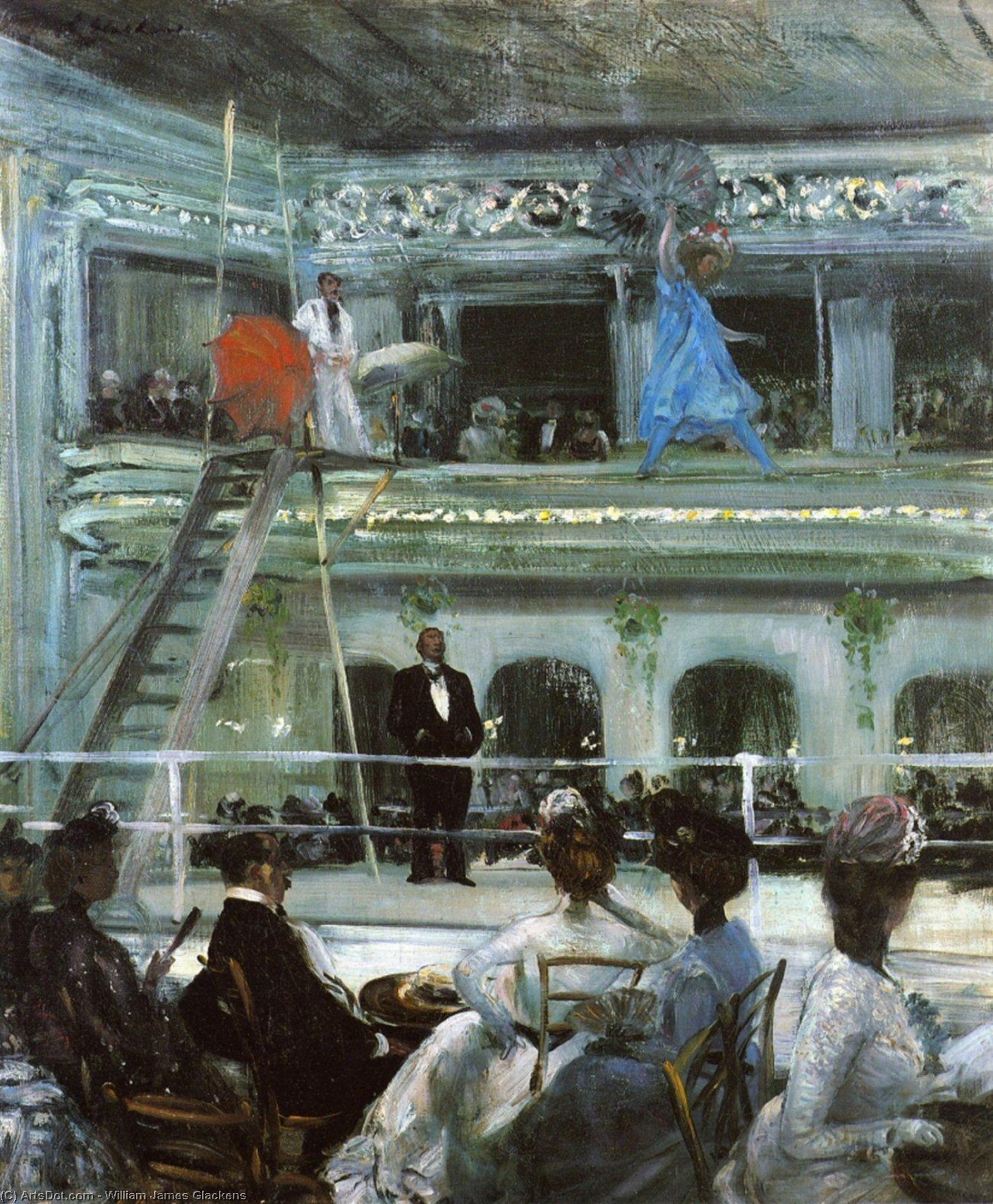 Buy Museum Art Reproductions Hammerstein`s Roof Garden, 1901 by William James Glackens (1870-1938, United States) | ArtsDot.com