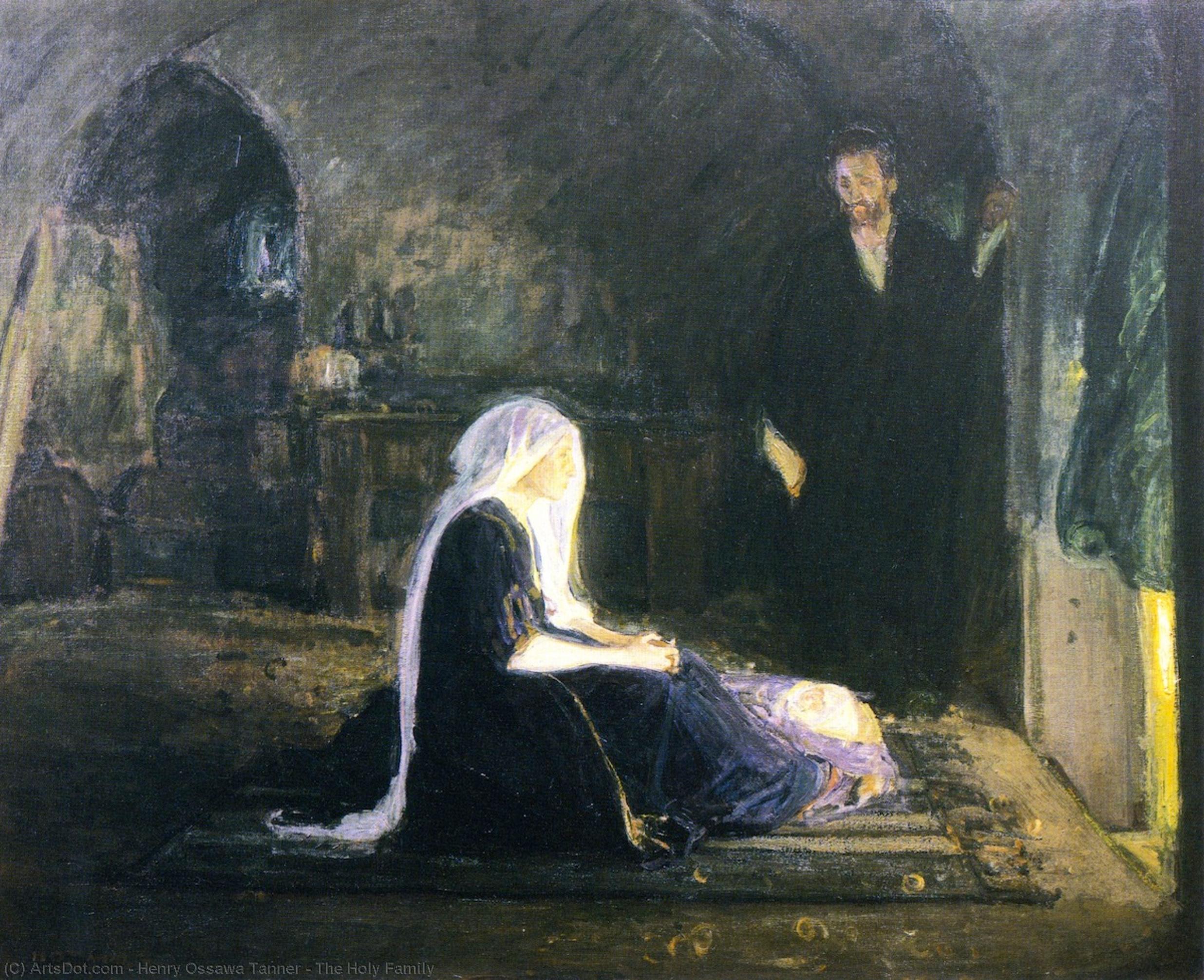 Order Oil Painting Replica The Holy Family, 1909 by Henry Ossawa Tanner (1859-1937, United States) | ArtsDot.com