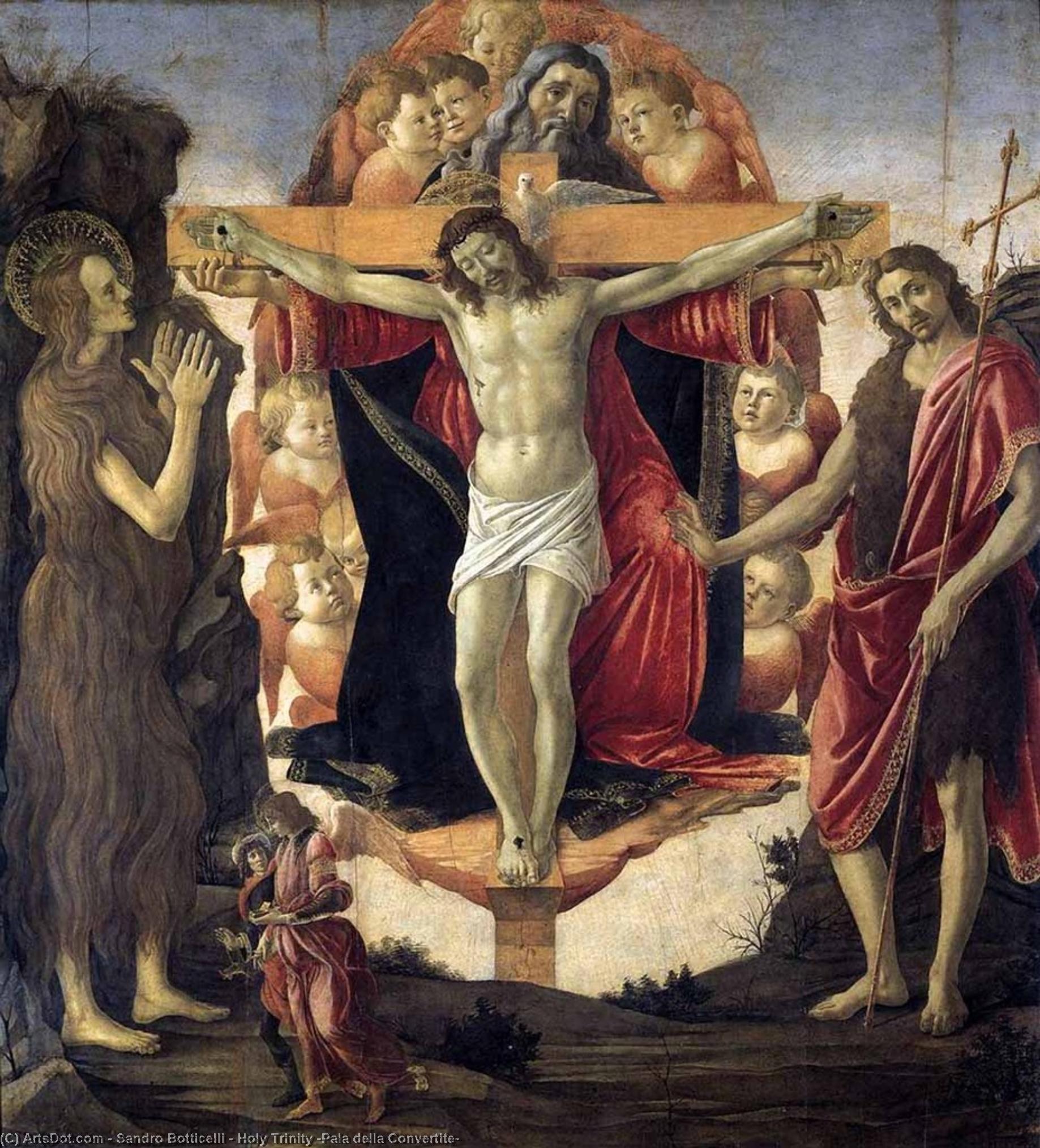 顺序 畫複製 罗马教廷 (Pala della Convertite), 1491 通过 Sandro Botticelli (1445-1510, Italy) | ArtsDot.com