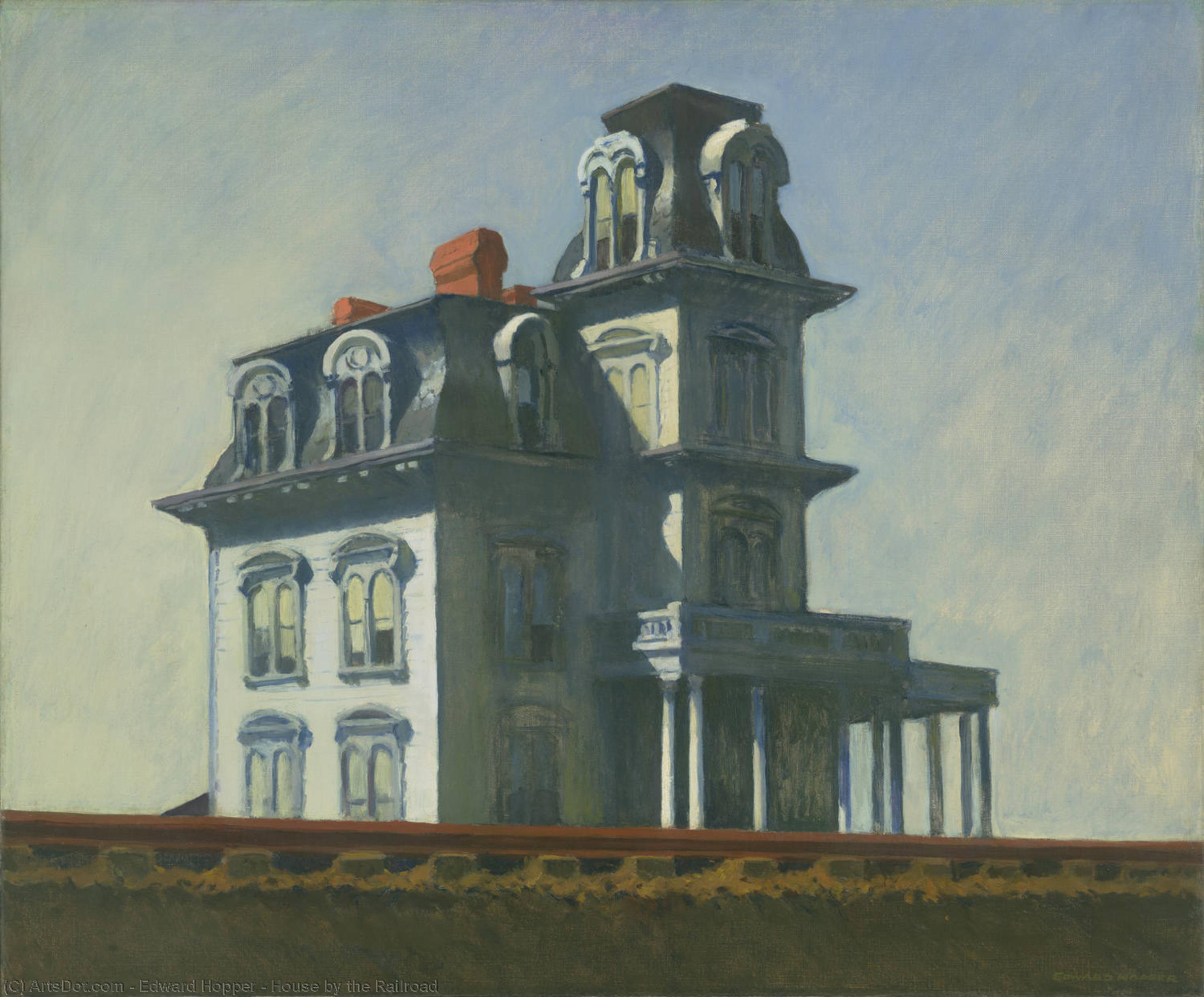 Order Paintings Reproductions House by the Railroad, 1925 by Edward Hopper (Inspired By) (1931-1967, United States) | ArtsDot.com