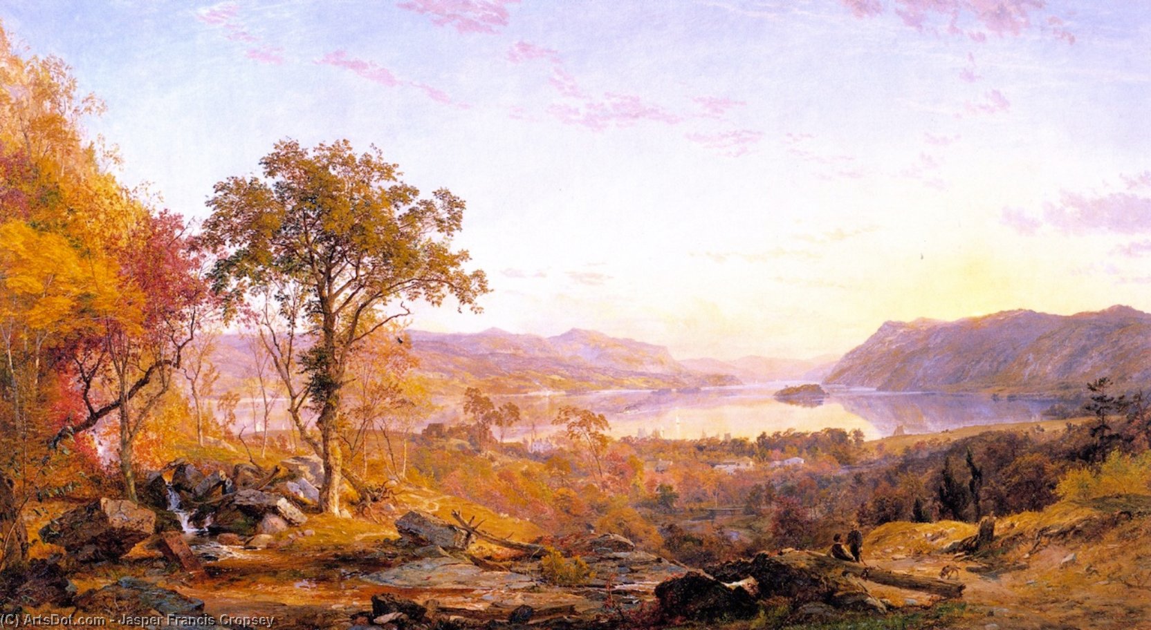 Buy Museum Art Reproductions Indian Summer, 1866 by Jasper Francis Cropsey (1823-1900, United States) | ArtsDot.com