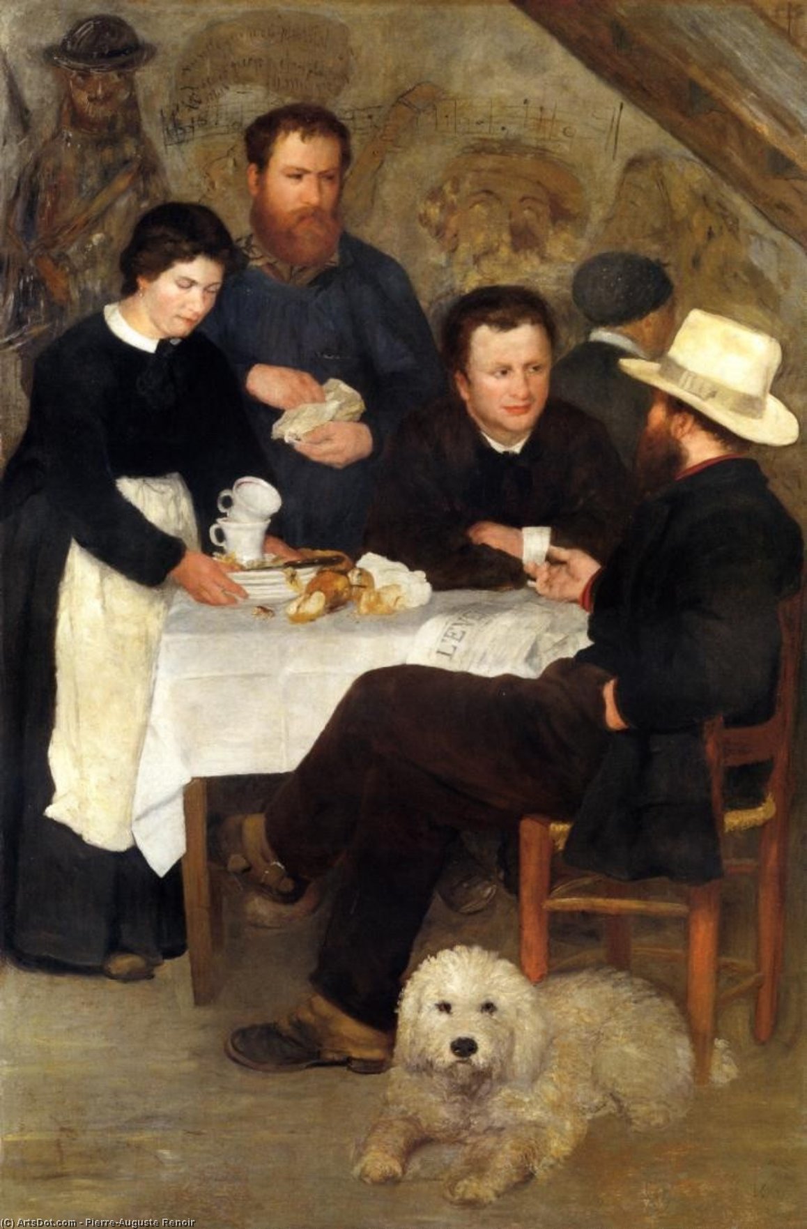Compra Riproduzioni D'arte Del Museo L`Inn di Madre Anthony, 1866 di Pierre-Auguste Renoir (1841-1919, France) | ArtsDot.com