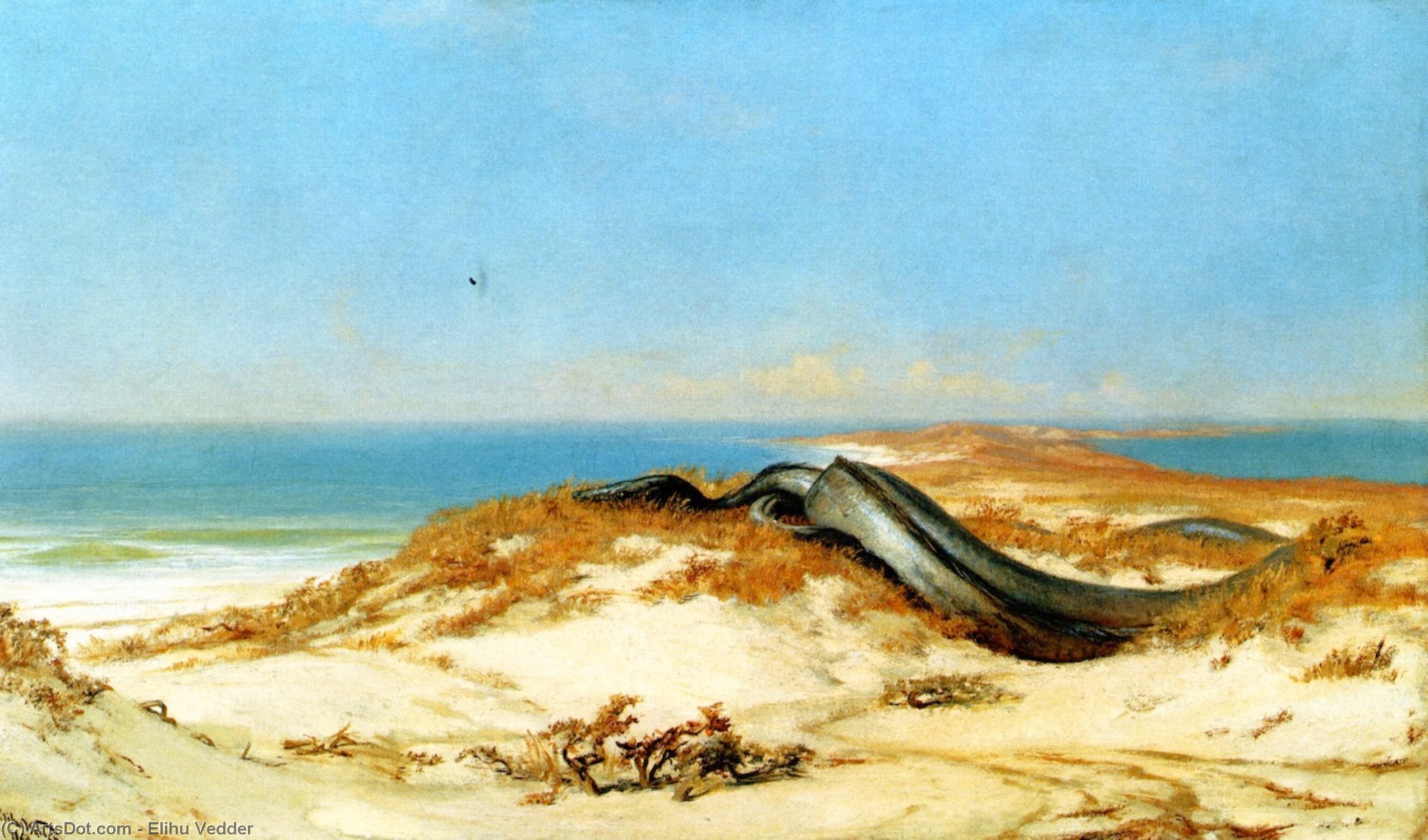Buy Museum Art Reproductions The Lair of the Sea Serpent, 1864 by Elihu Vedder (1836-1923, United States) | ArtsDot.com