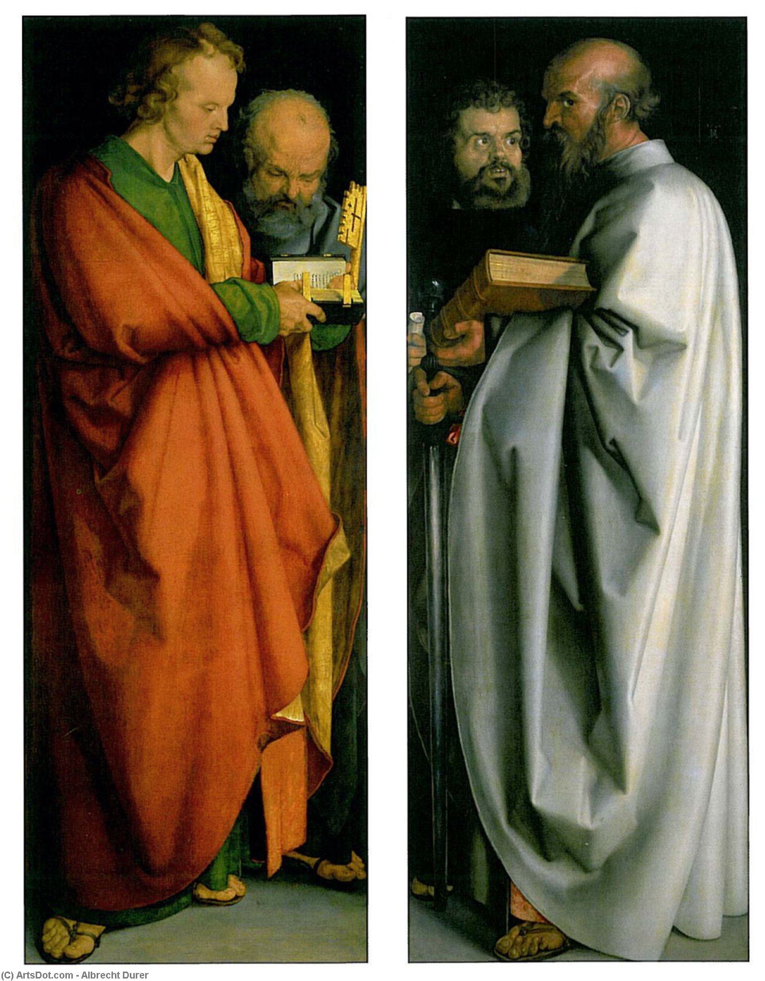 Buy Museum Art Reproductions The Four Apostles, 1526 by Albrecht Durer (1471-1528, Italy) | ArtsDot.com