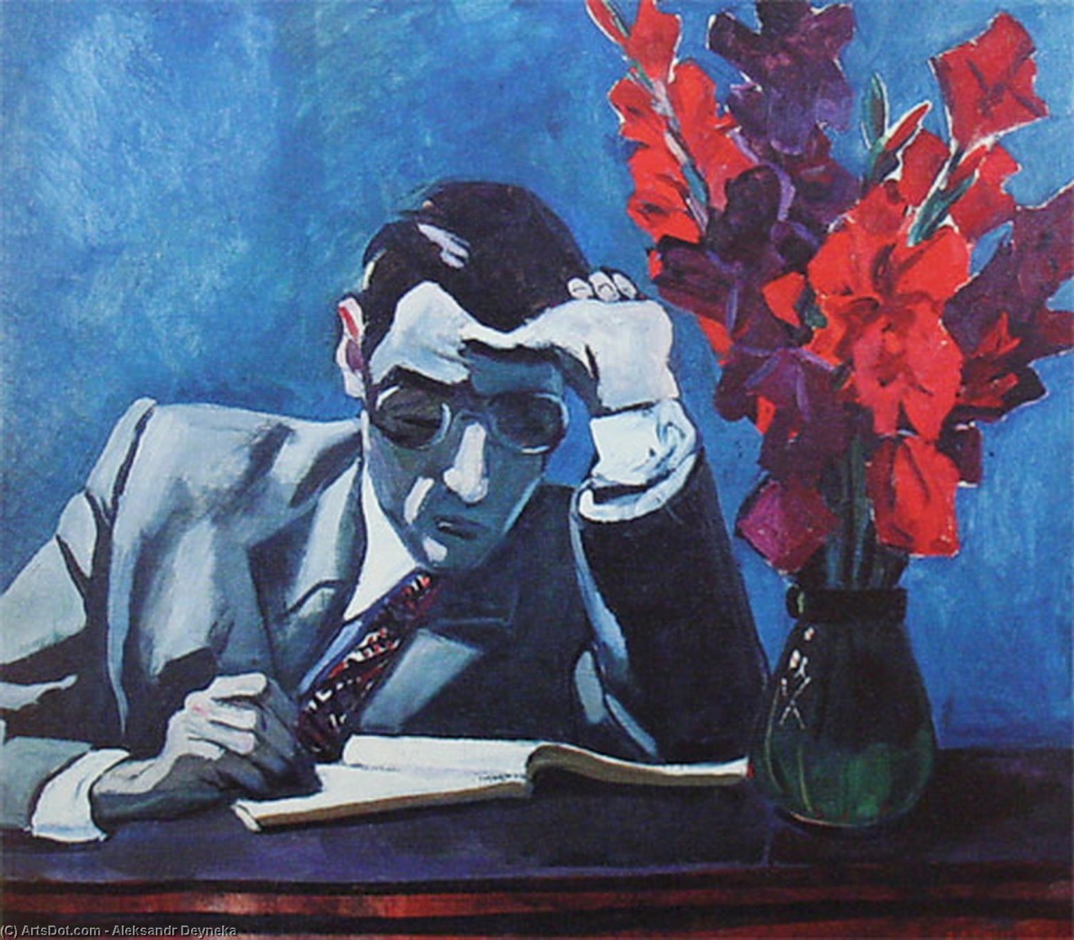 Order Oil Painting Replica Difficult decision, 1966 by Aleksandr Deyneka (Inspired By) (1899-1969, Russia) | ArtsDot.com