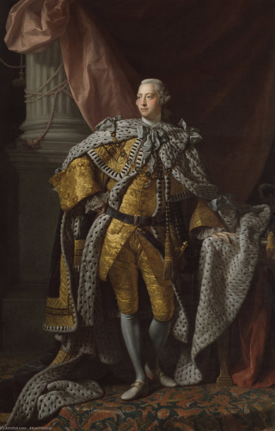 Order Oil Painting Replica George III by Allan Ramsay | ArtsDot.com