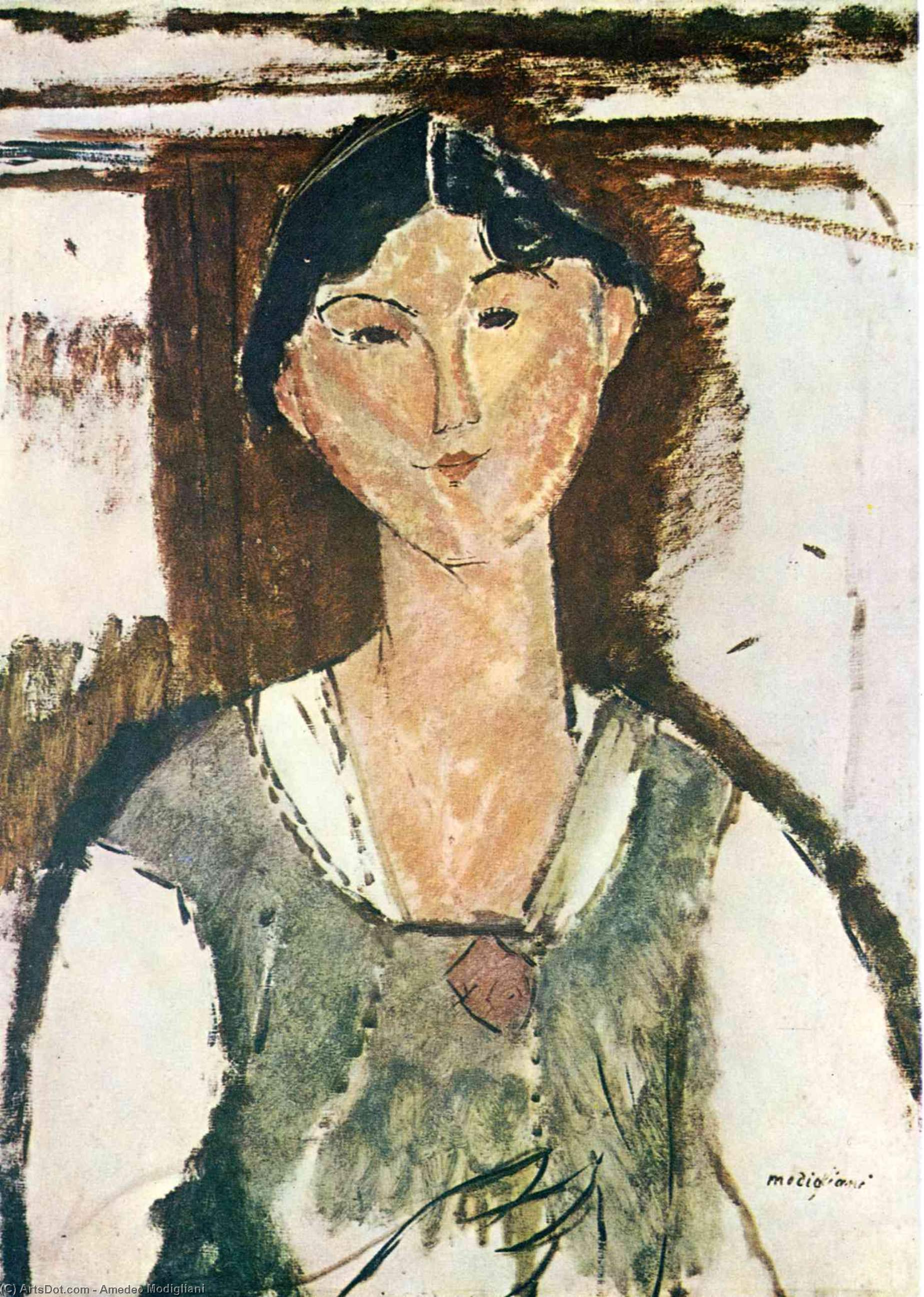 Buy Museum Art Reproductions Beatrice Hastings, 1915 by Amedeo Modigliani | ArtsDot.com