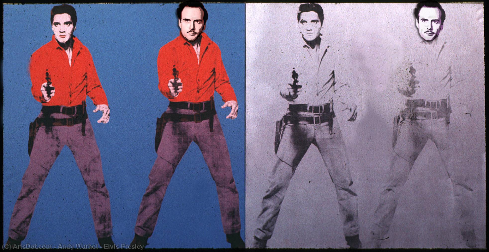 Buy Museum Art Reproductions Elvis Presley by Andy Warhol (Inspired By) (1928-1987, United States) | ArtsDot.com