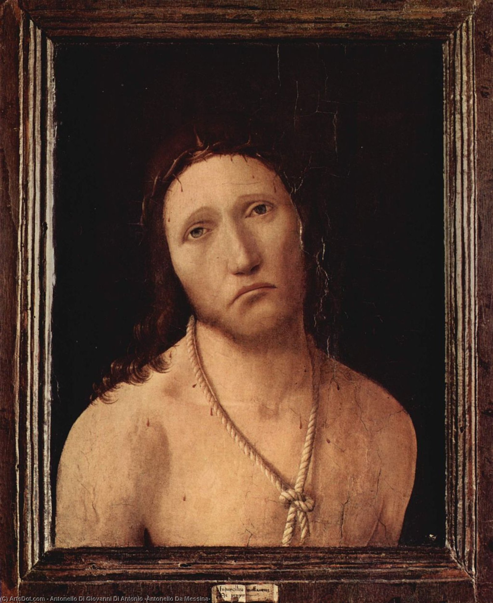 Buy Museum Art Reproductions Ecce Homo, 1474 by Antonello Di Giovanni Di Antonio (Antonello Da Messina) (1430-1479, Italy) | ArtsDot.com