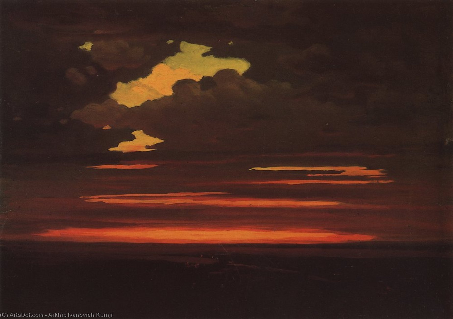 Order Art Reproductions Clouds, 1905 by Arkhip Ivanovich Kuinji | ArtsDot.com