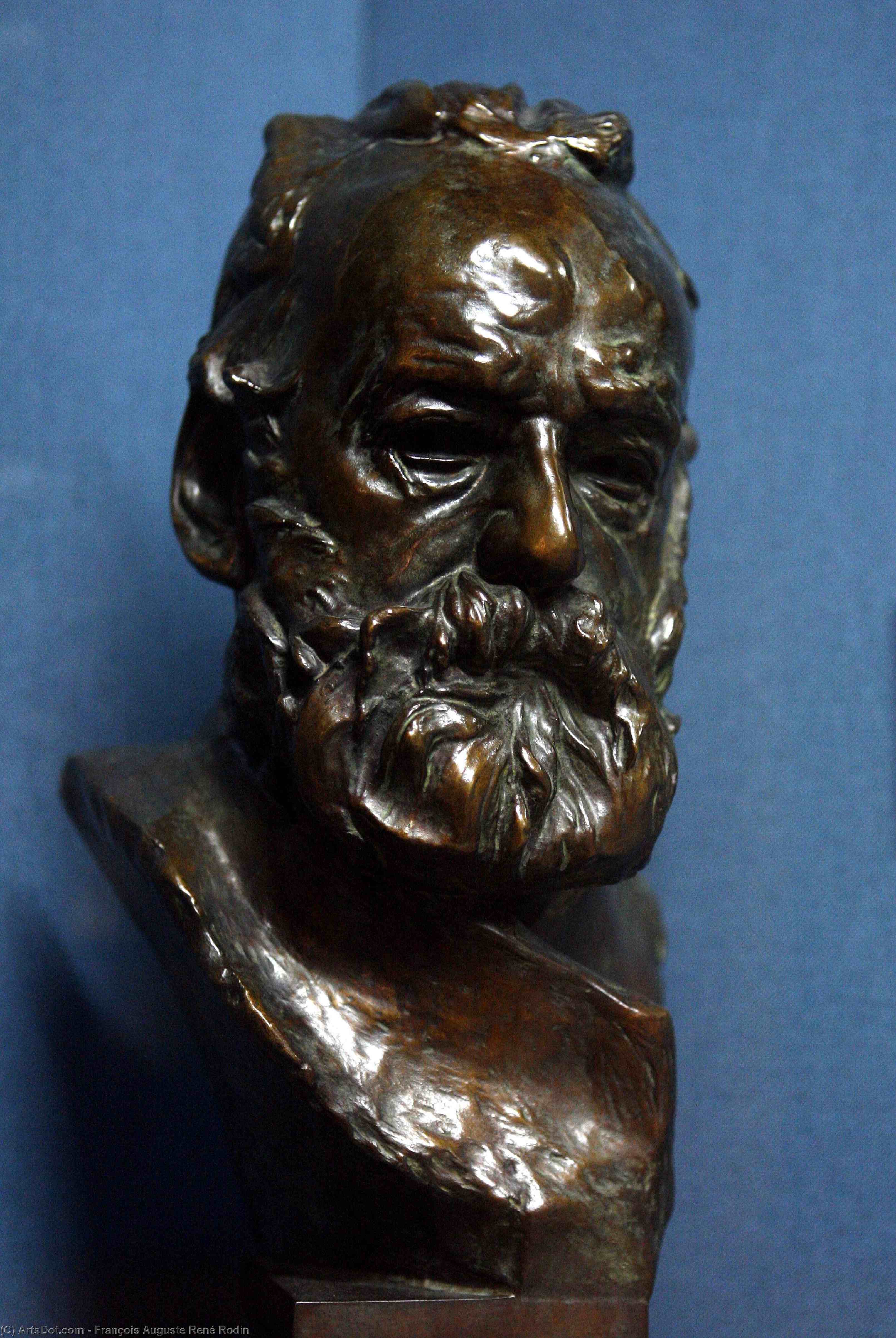 Buy Museum Art Reproductions Bust of Victor Hugo by François Auguste René Rodin (1840-1917, France) | ArtsDot.com