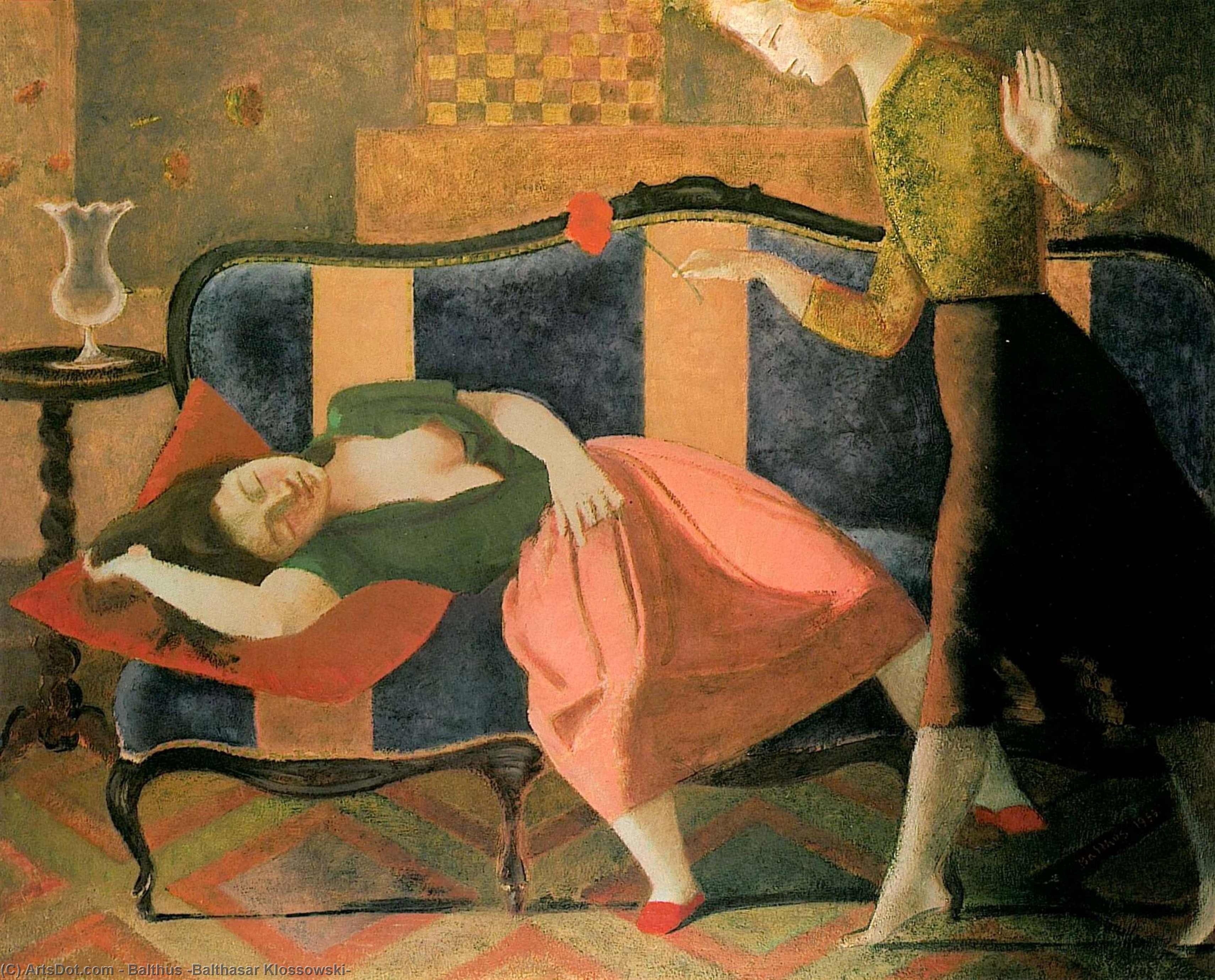 The Dream, 1955 by Balthus (Balthasar Klossowski) (1908-2001, France) Balthus (Balthasar Klossowski) | ArtsDot.com
