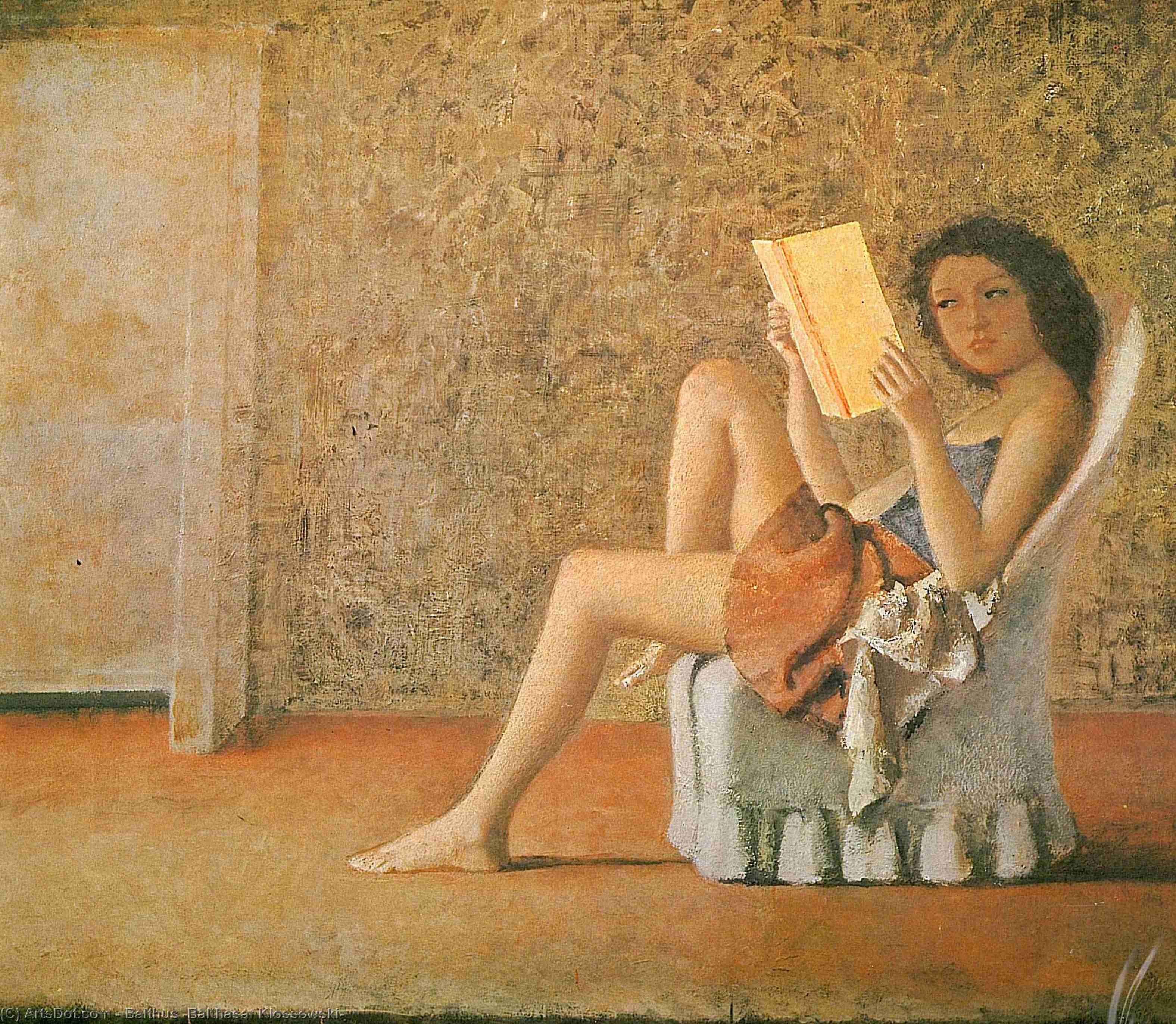 Katia reading, 1974 by Balthus (Balthasar Klossowski) (1908-2001, France) Balthus (Balthasar Klossowski) | ArtsDot.com