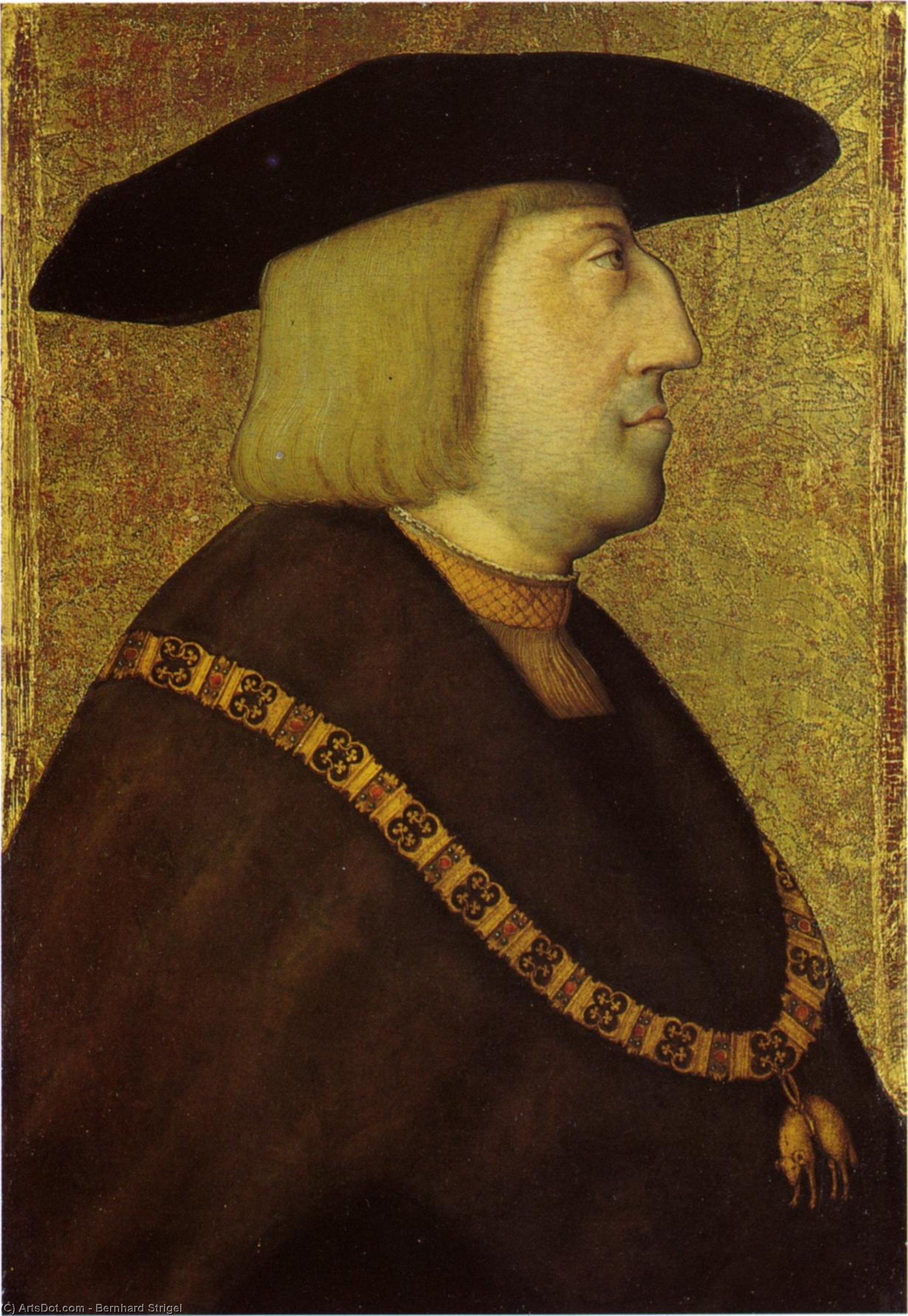Order Oil Painting Replica Portrait of the Emperor Maximilian I by Bernhard Strigel (1461-1528, Germany) | ArtsDot.com